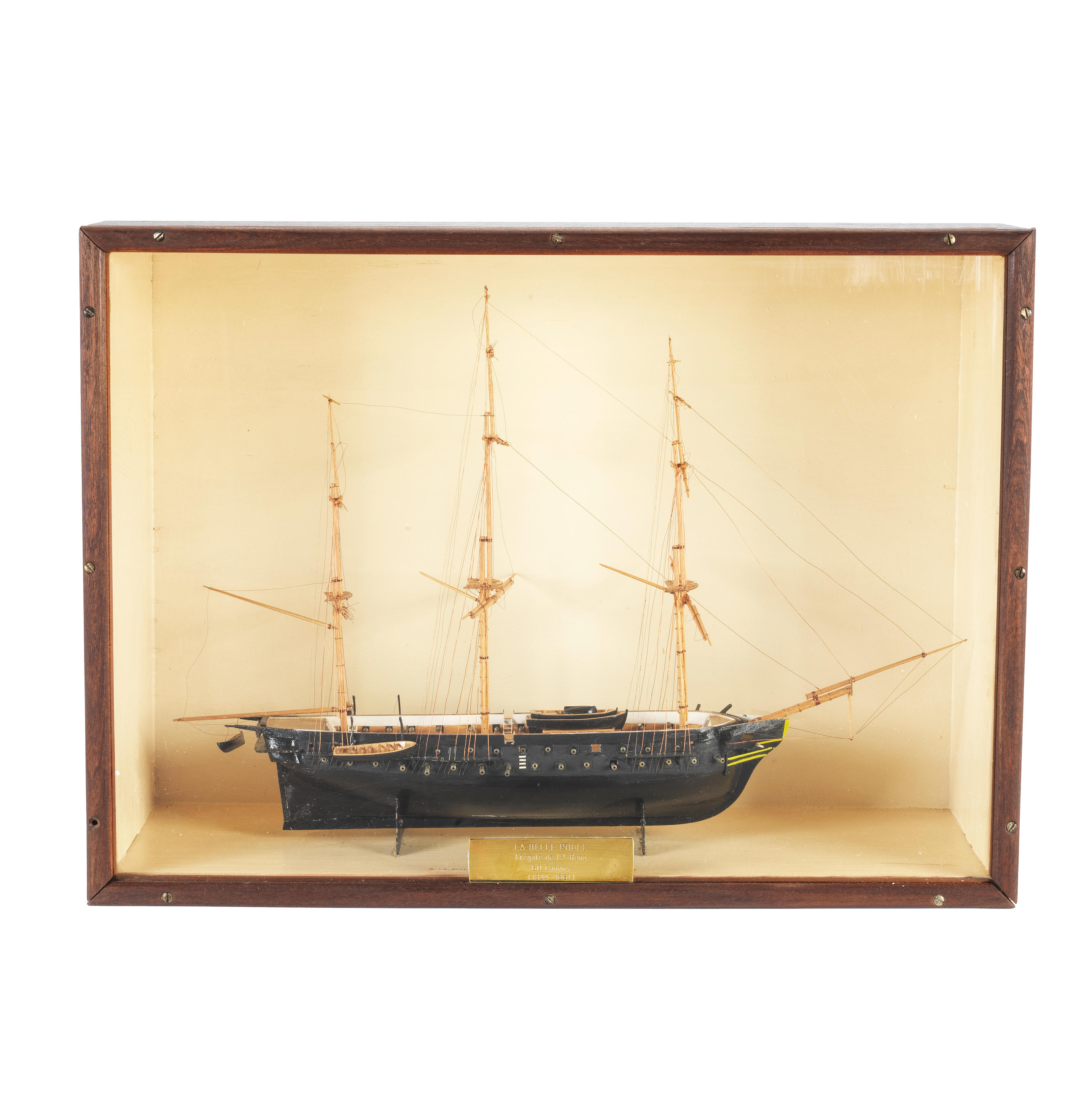 Appraisal: A MODEL OF THE FRIGATE 'LA BELLE-POULE' FRENCH LATE TH