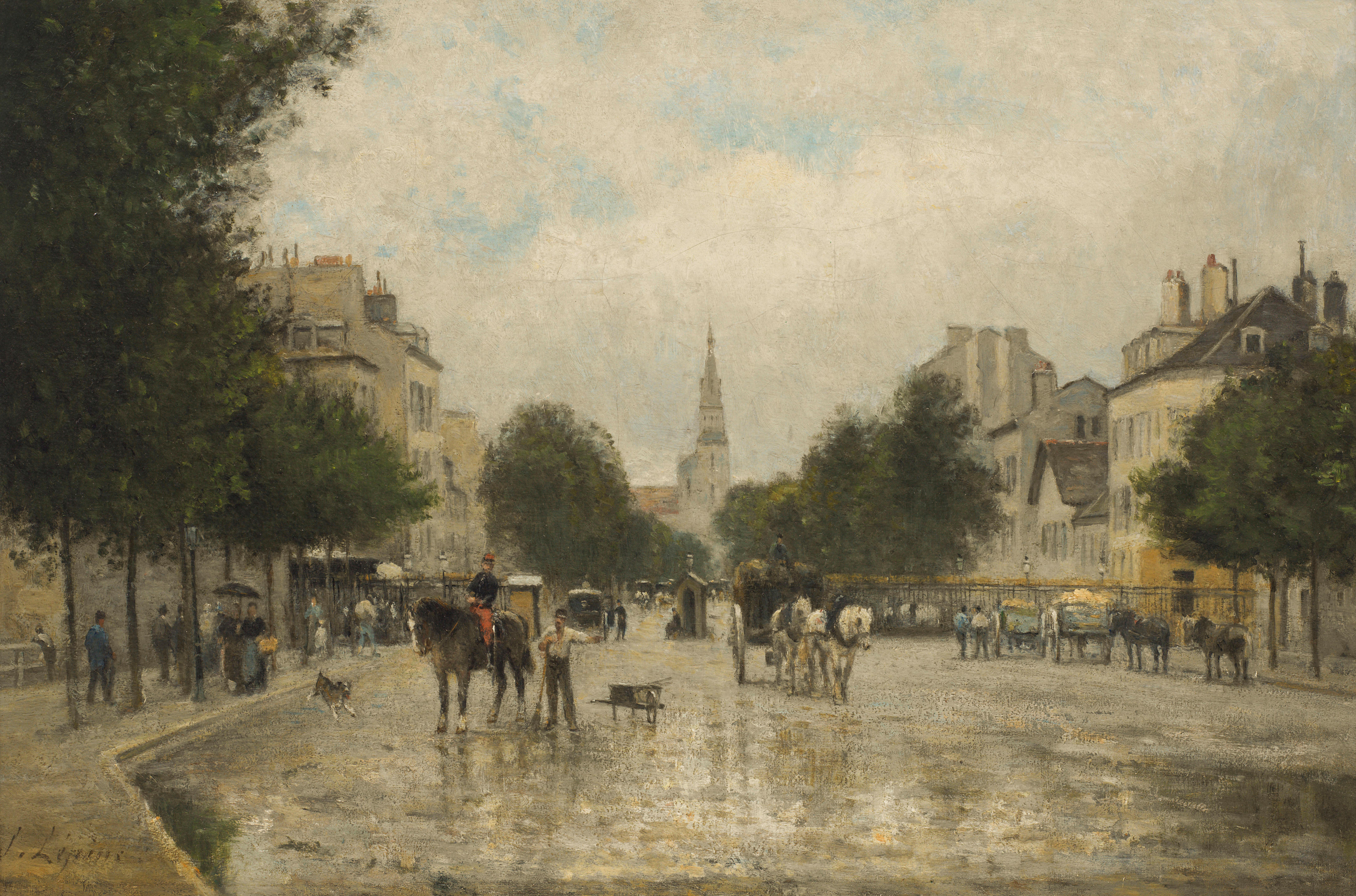 Appraisal: STANISLAS L PINE FRENCH - La Porte de Montrouge signed