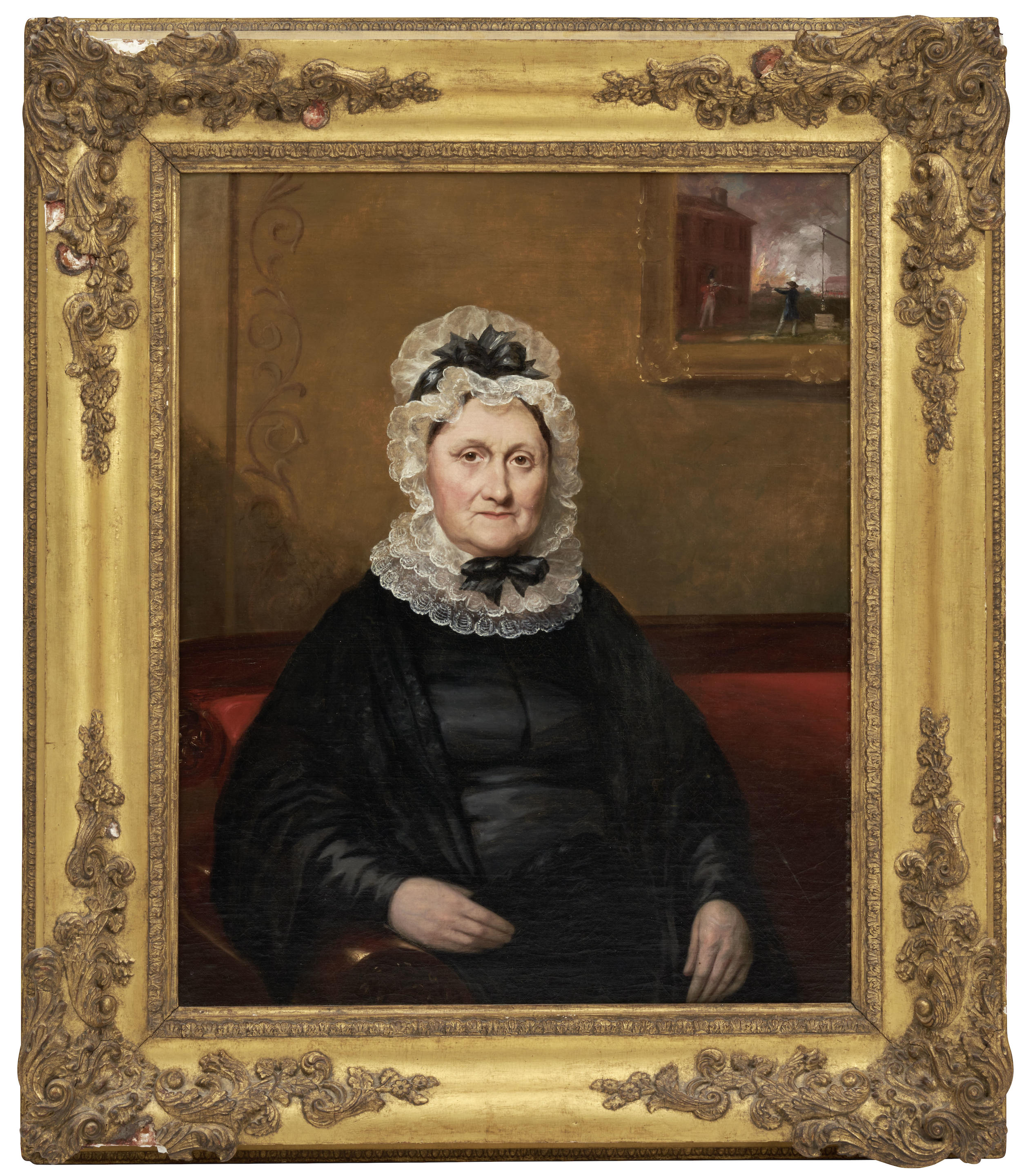 Appraisal: ATTRIBUTED TO JAMES FROTHINGHAM AMERICAN - PORTRAIT OF REBECCA HOWE