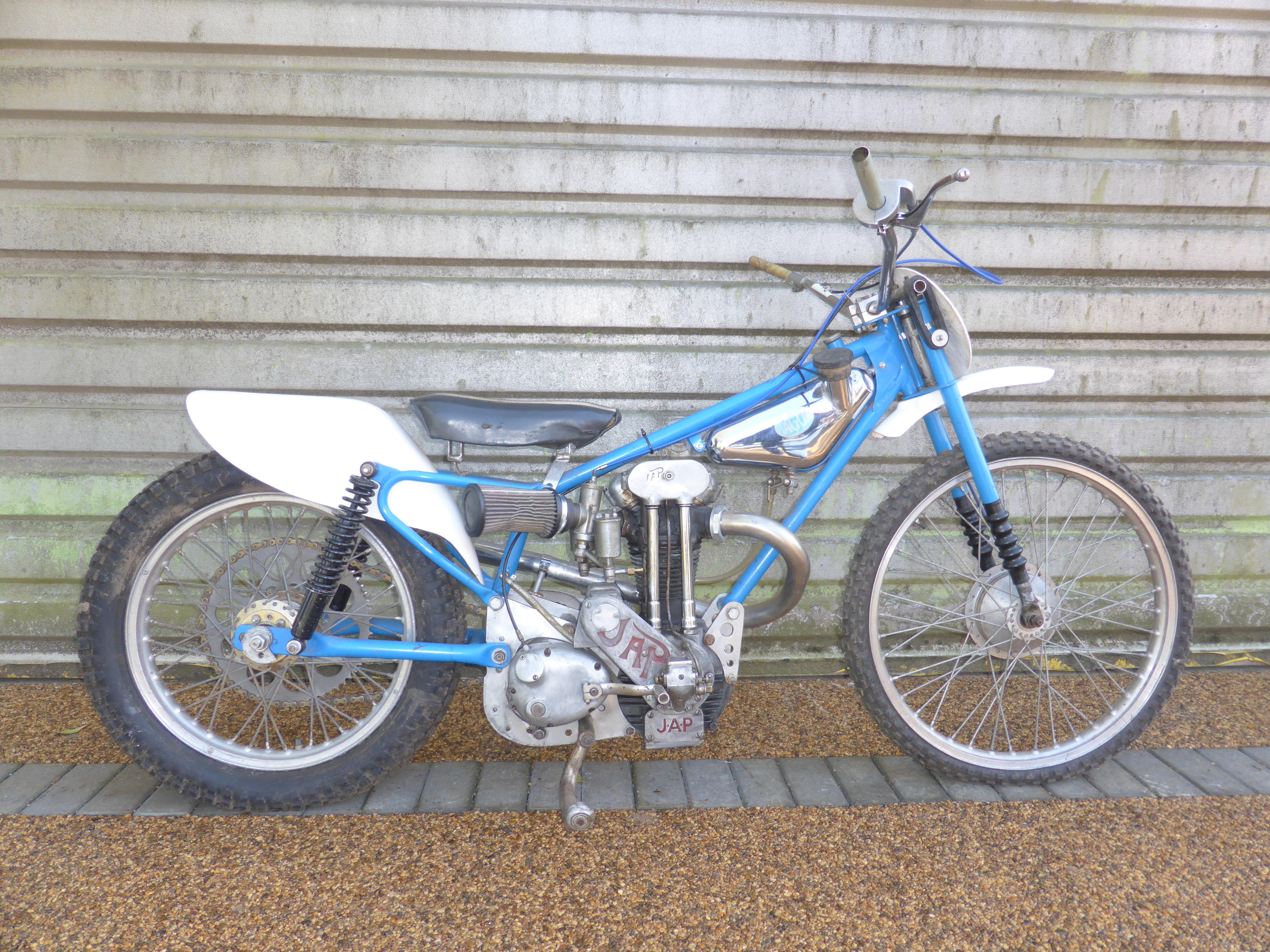 Appraisal: HAGON-JAP CC GRASS-TRACK RACING MOTORCYCLE Perhaps best remembered now as