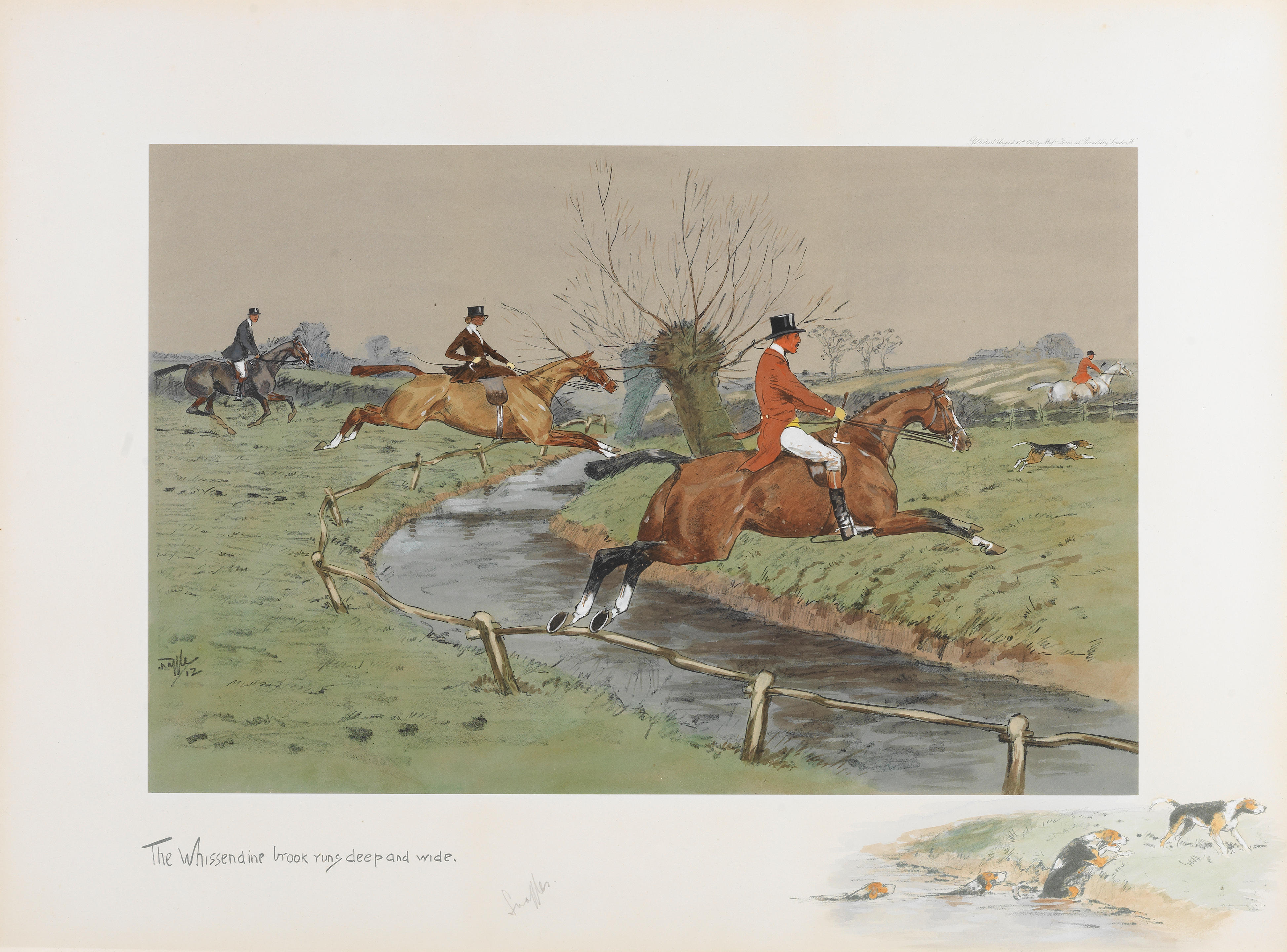 Appraisal: CHARLIE JOHNSON PAYNE 'SNAFFLES' BRITISH - 'The Whissendine brook runs