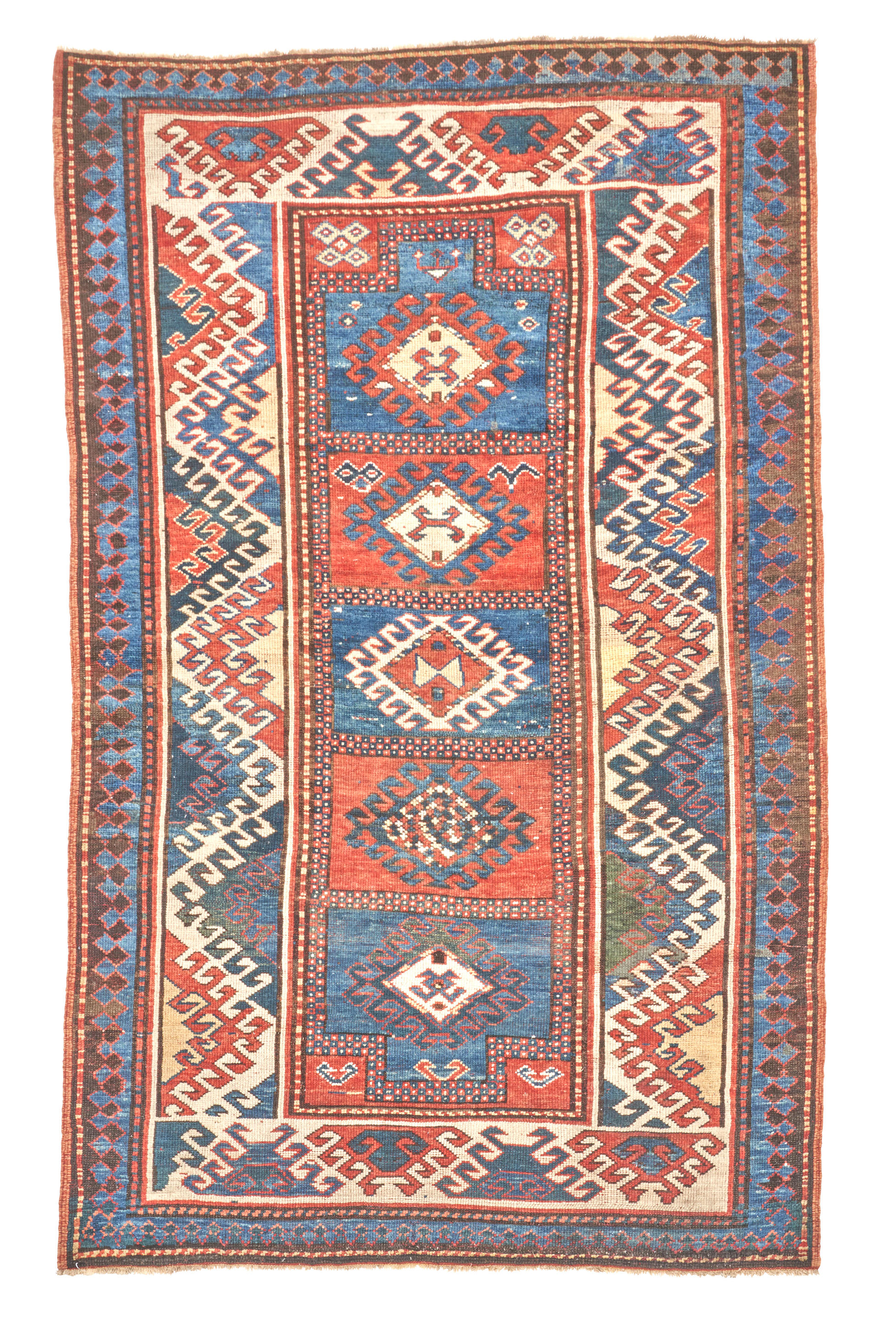 Appraisal: BORDJALU KAZAK Caucasus c late th century natural dyes and