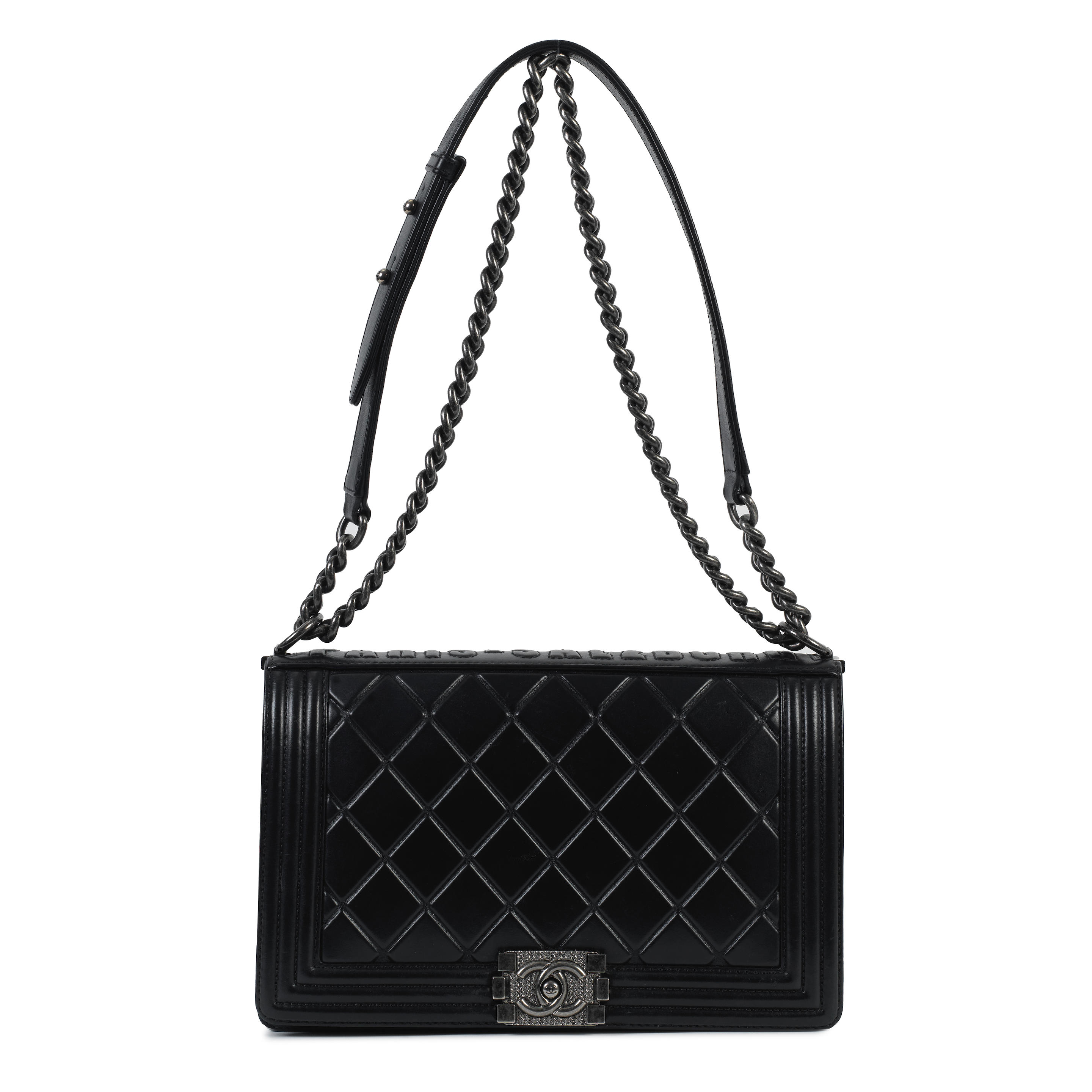 Appraisal: KARL LAGERFELD FOR CHANEL A PARIS SALZBURG MEDIUM BOY BAG