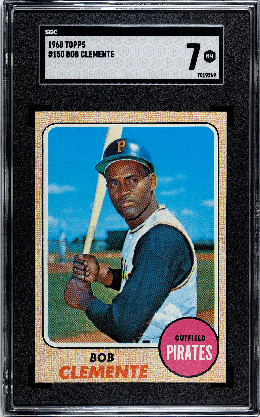 Appraisal: A Topps Roberto Clemente Baseball Card No SGC NRMT NOTE