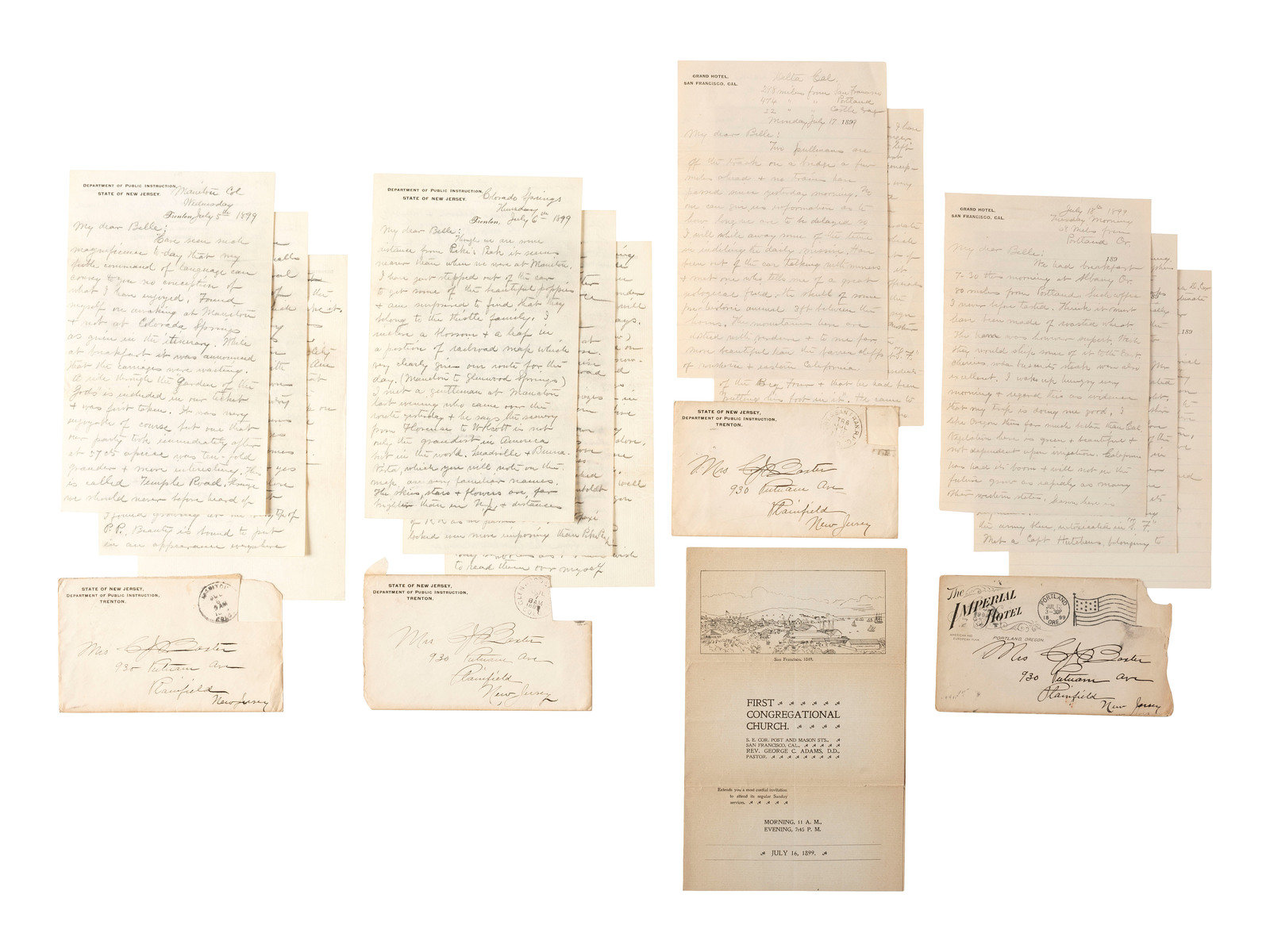 Appraisal: WESTERN AMERICANA Manuscript archive of letters written by Civil War