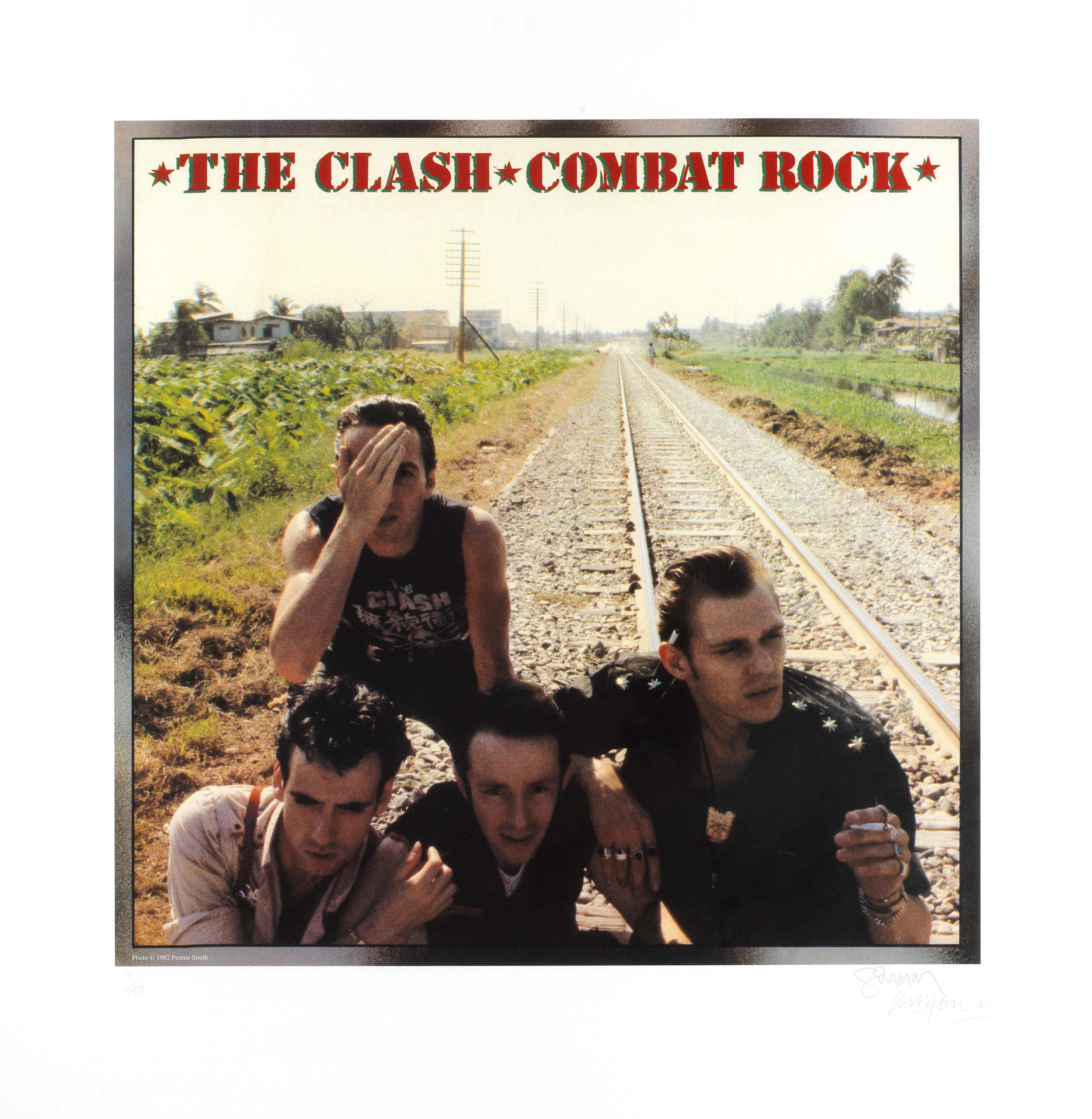 Appraisal: THE CLASH A LIMITED EDITION PRINT FOR 'COMBAT ROCK' archival