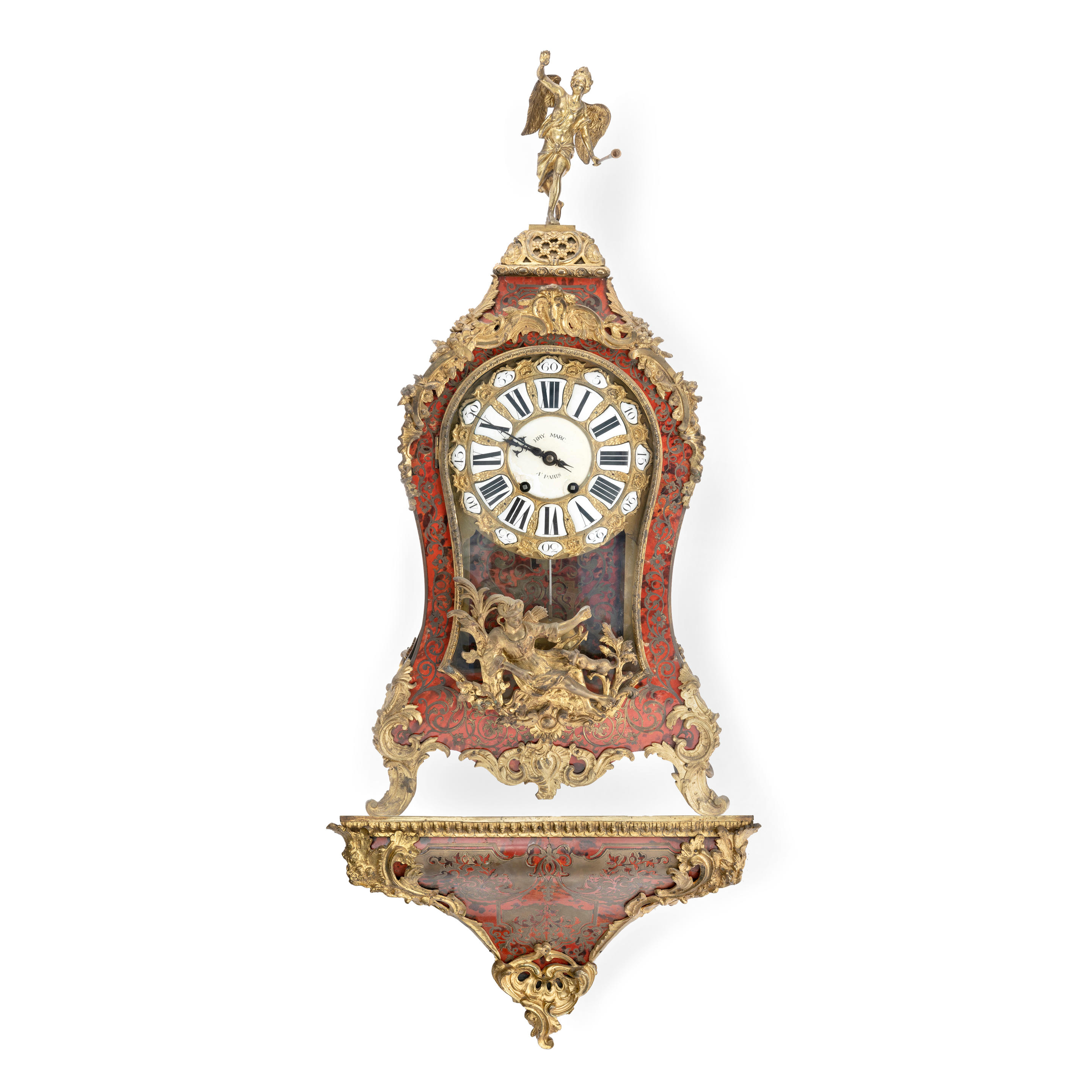 Appraisal: A LATE TH CENTURY FRENCH GILT BRONZE MOUNTED AND RED