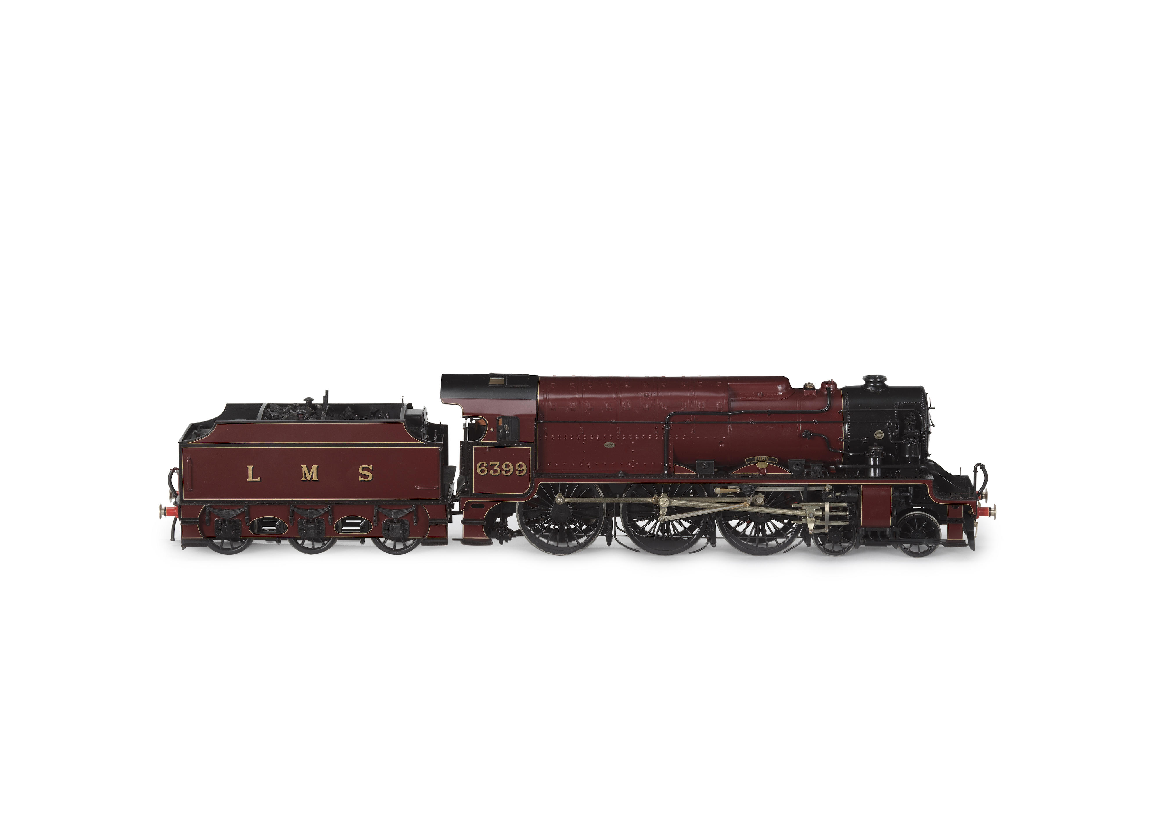 Appraisal: AN O-GAUGE MODEL OF THE LMS COMPOUND LOCOMOTIVE 'FURY' ENGLISH