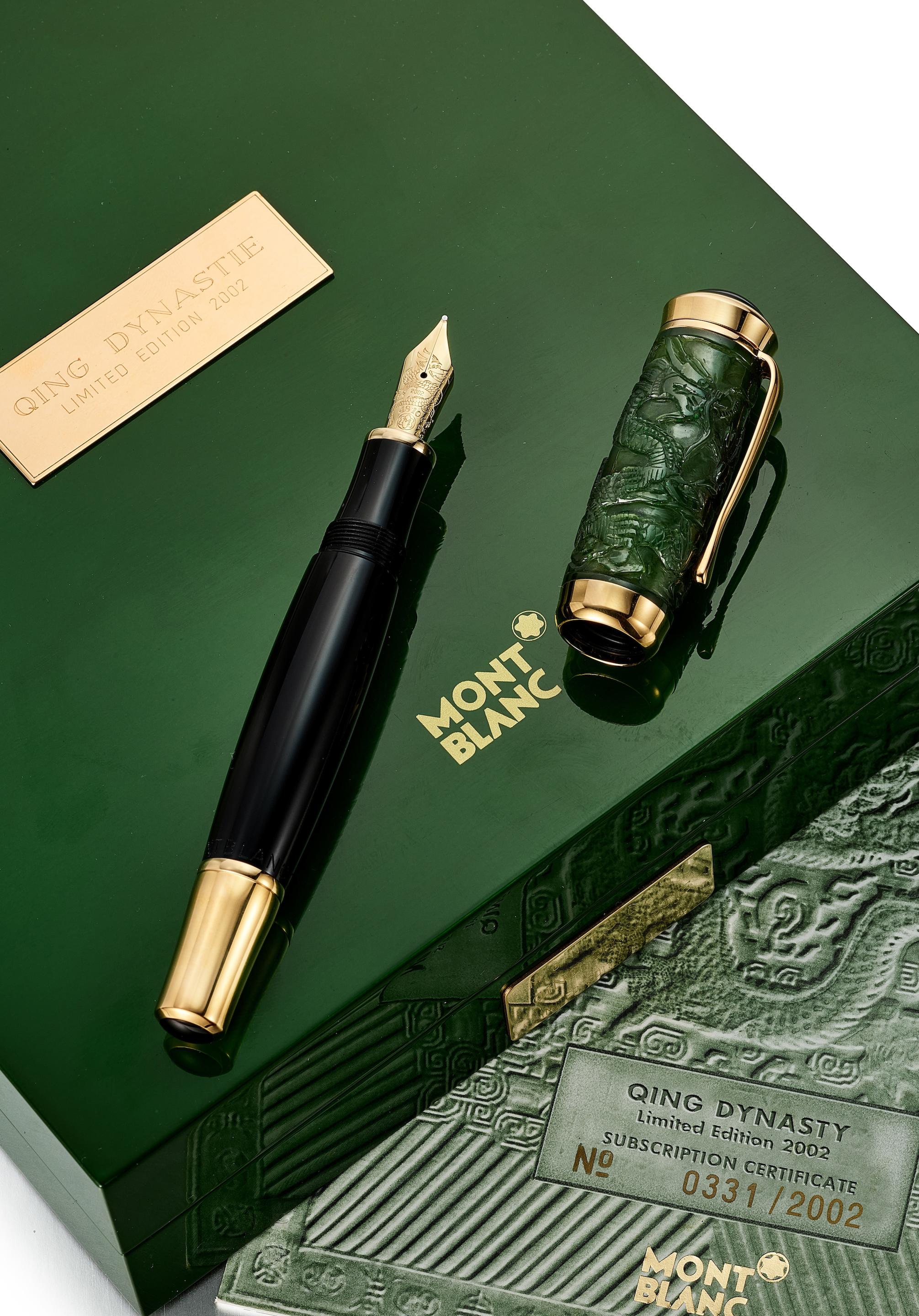 Appraisal: MONTBLANC QING DYNASTY - DRAGON REF A LIMITED EDITION JADE