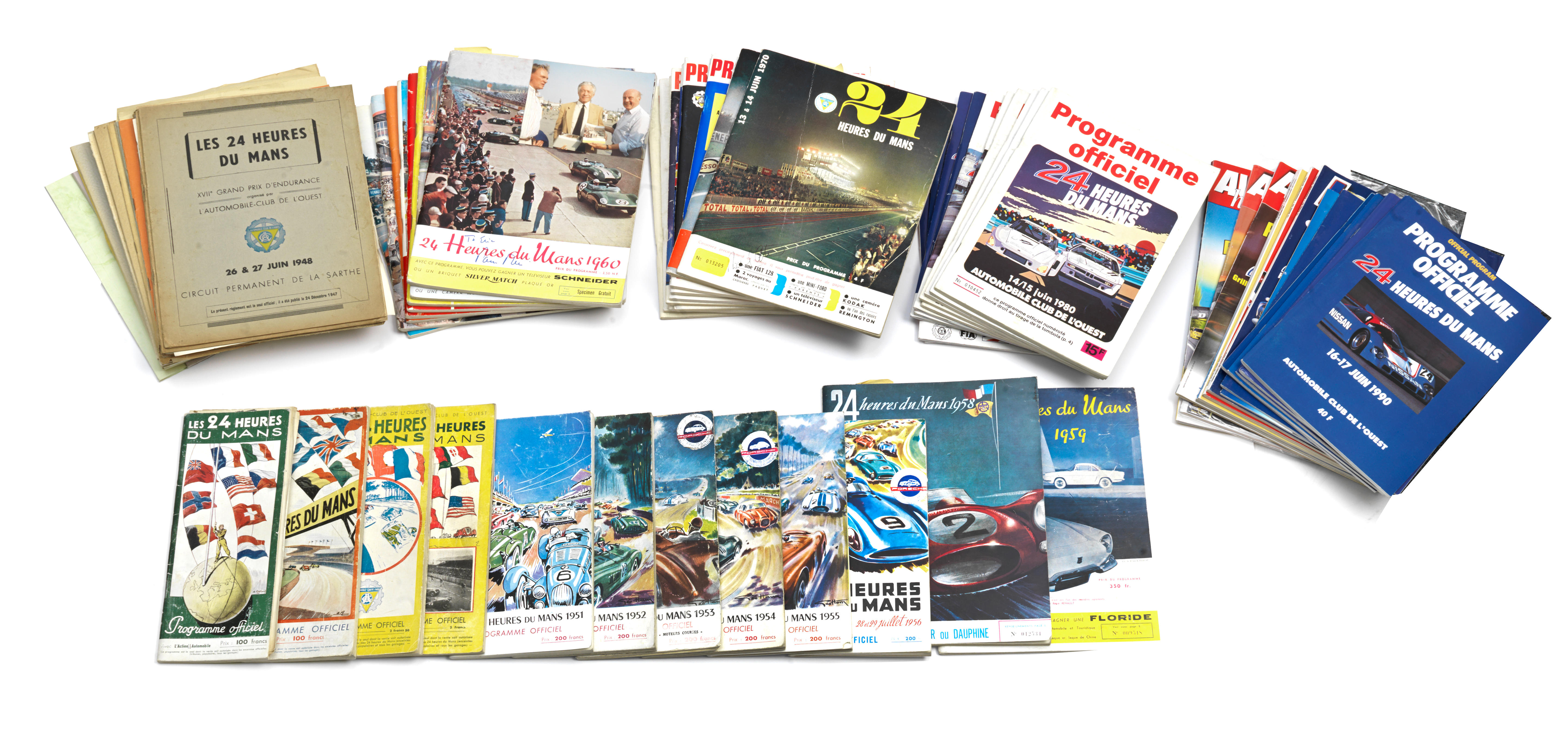 Appraisal: A GOOD COLLECTION OF LE MANS -HOURS OFFICIAL RACE PROGRAMMES