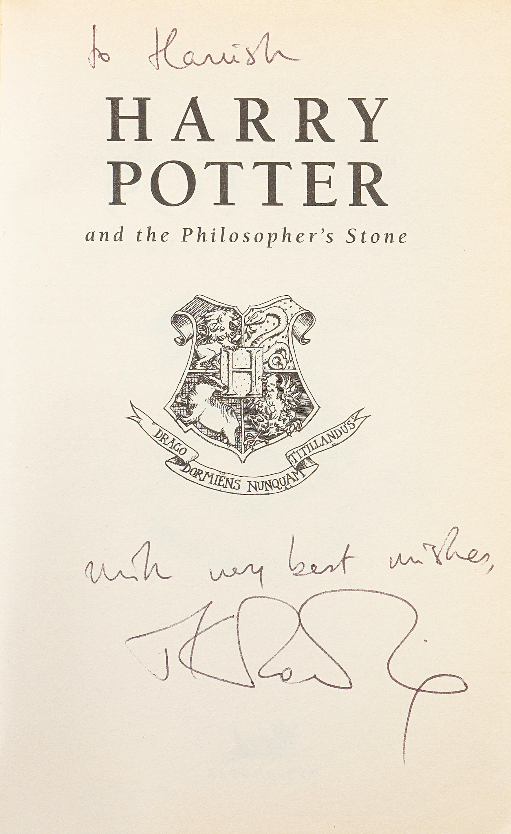 Appraisal: ROWLING J K A collection of six Harry Potter titles