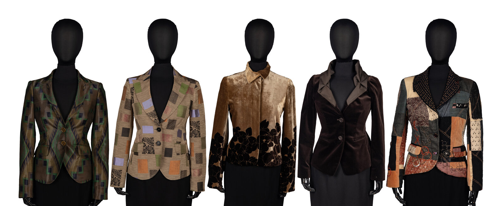 Appraisal: A Group of Five Etro Jackets THE FIRST Single-breasted jacket