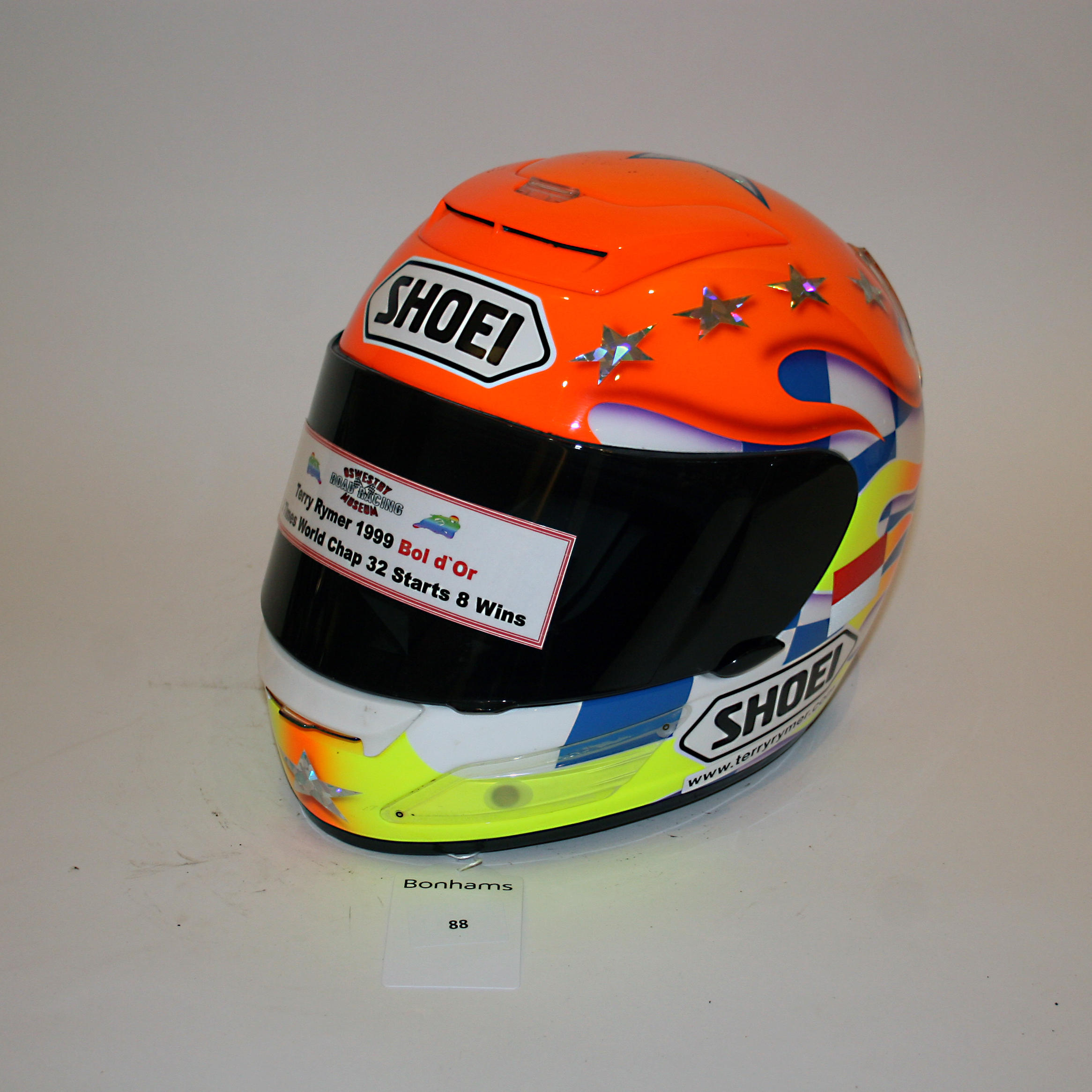 Appraisal: TERRY RYMER A SIGNED X-CEED II FULL-FACE HELMET BY SHOEI