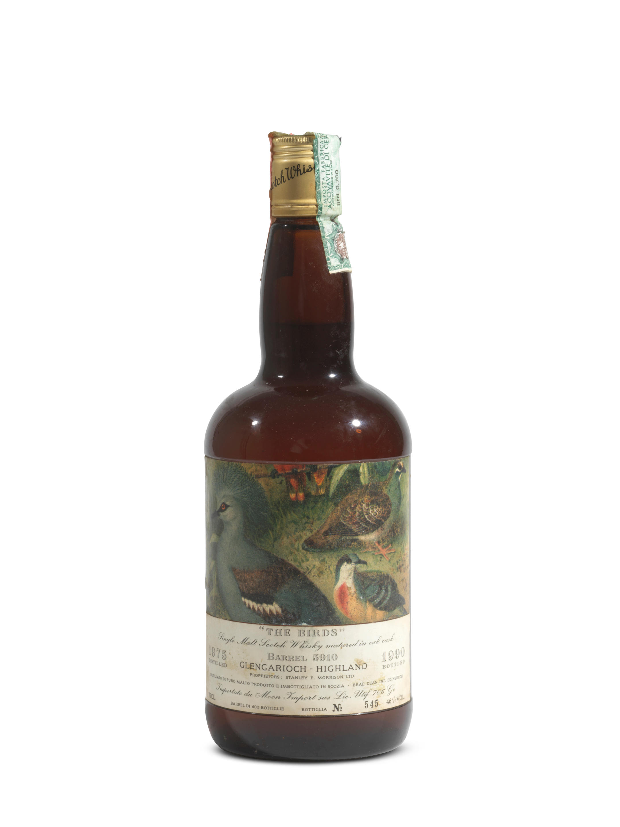 Appraisal: GLEN GARIOCH- Glen Garioch- The Birds Bottled Importato da Moon