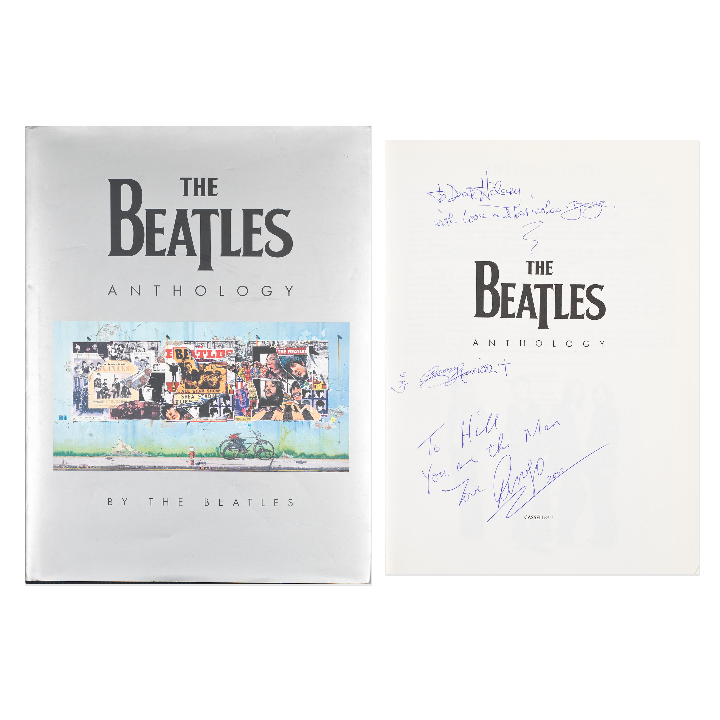 Appraisal: THE BEATLES A COPY OF THE BEATLES ANTHOLOGY SIGNED AND