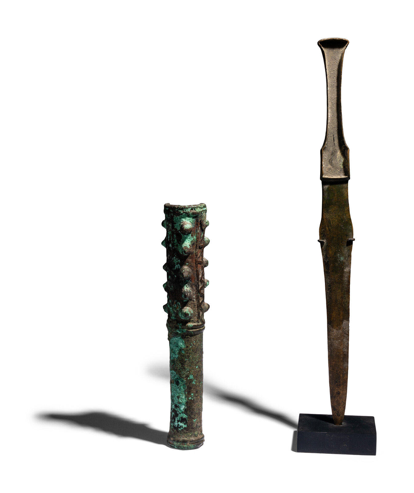 Appraisal: A Luristan Bronze Mace Head and Sword Circa - B