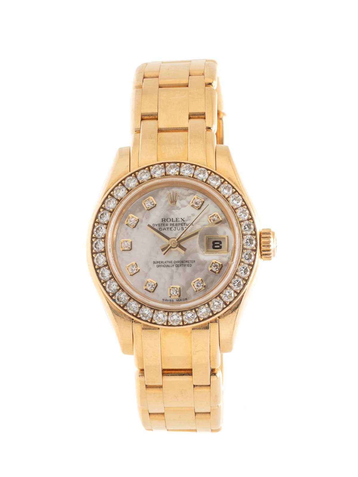 Appraisal: ROLEX REF K YELLOW GOLD AND DIAMOND 'OYSTER PERPETUAL DATEJUST'