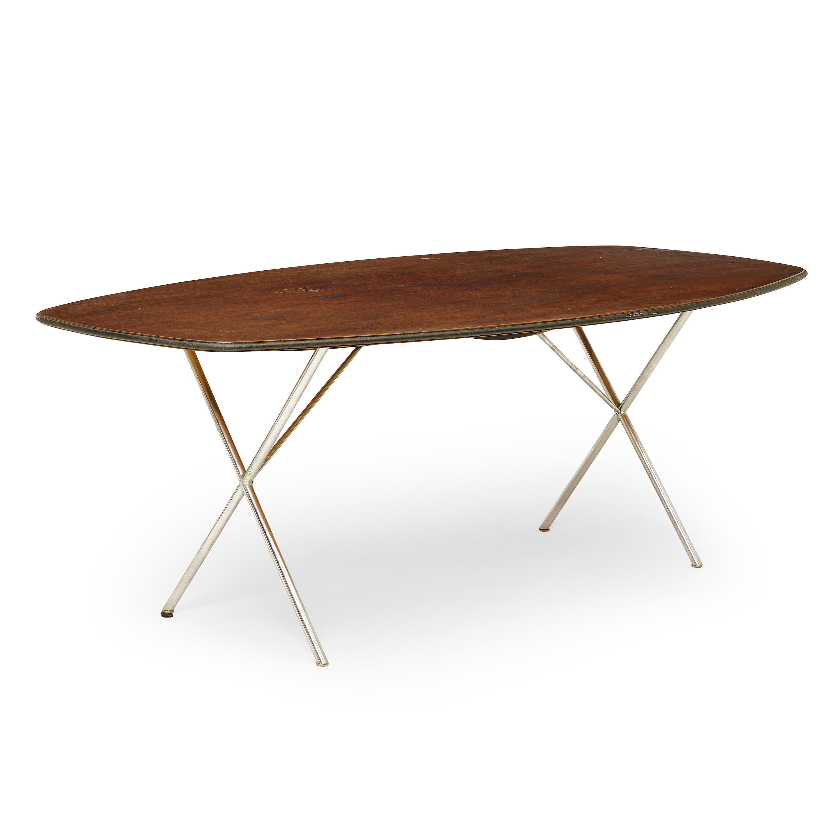 Appraisal: GEORGE NELSON ASSOCIATES Soft Edge Curved Dining Table designed by