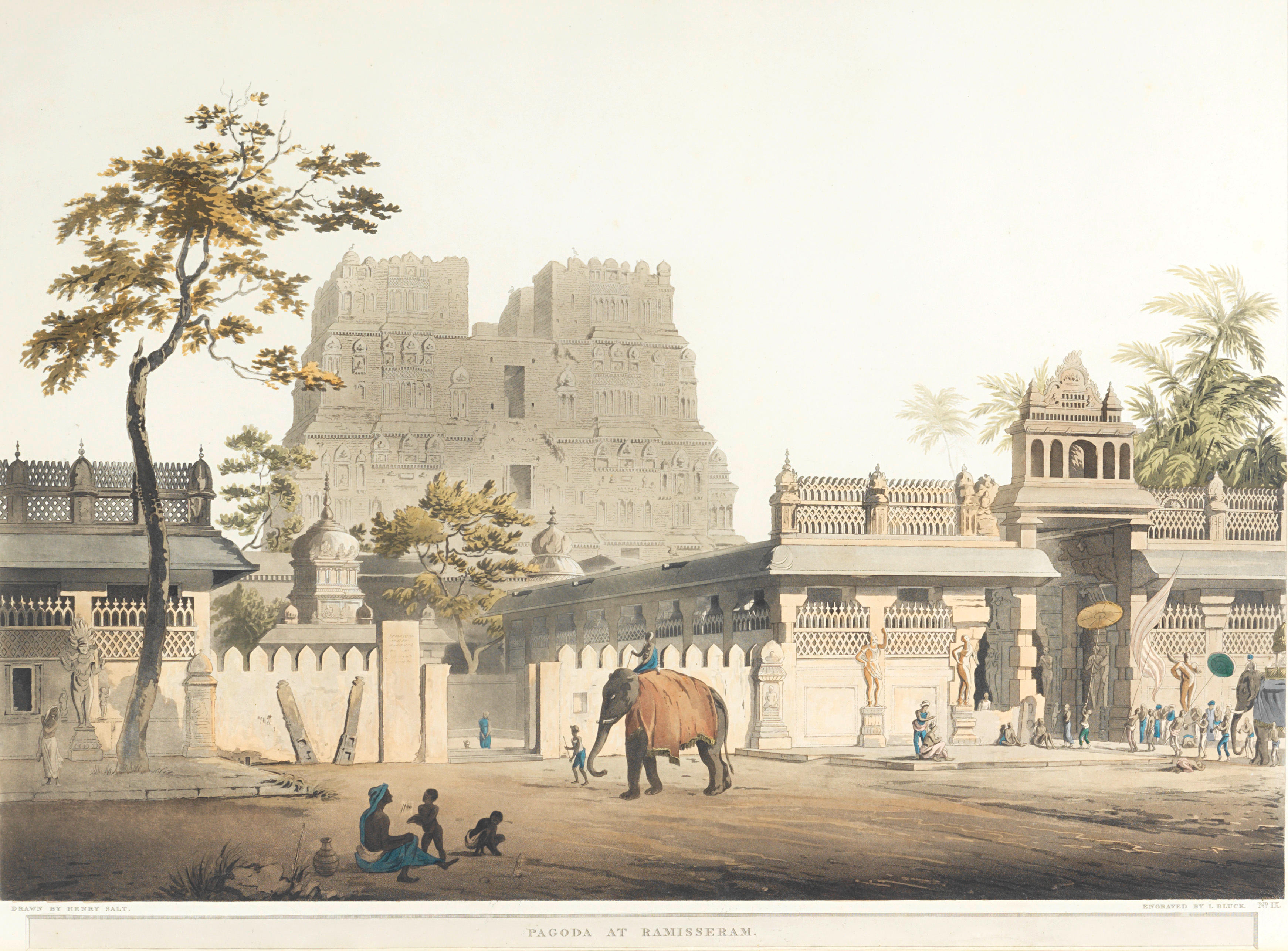 Appraisal: AFTER HENRY SALT BRITISH - 'Pagoda at Ramisseram' 'Ruins of