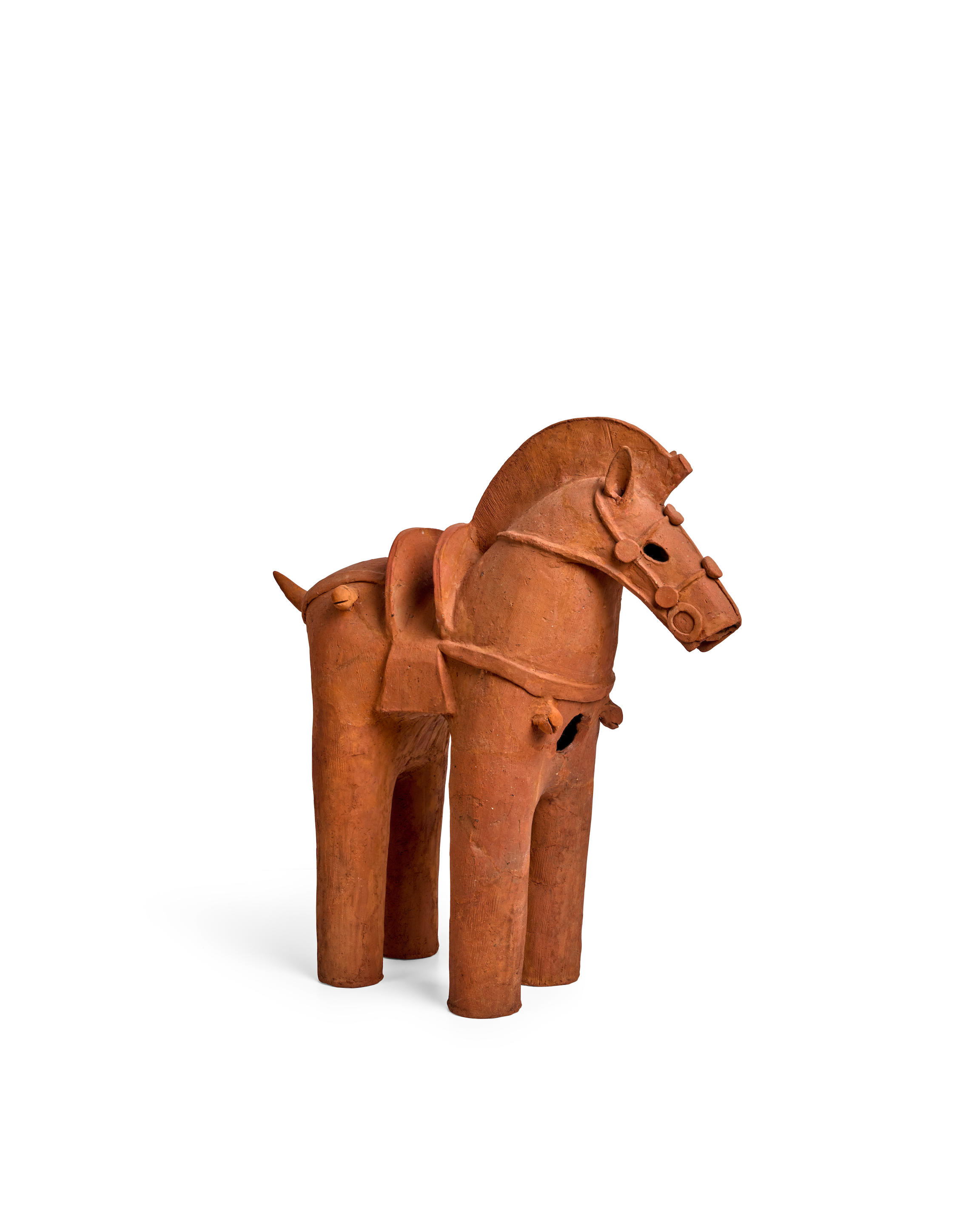 Appraisal: A HANIWA EARTHENWARE MODEL OF A HORSE Kofun period circa