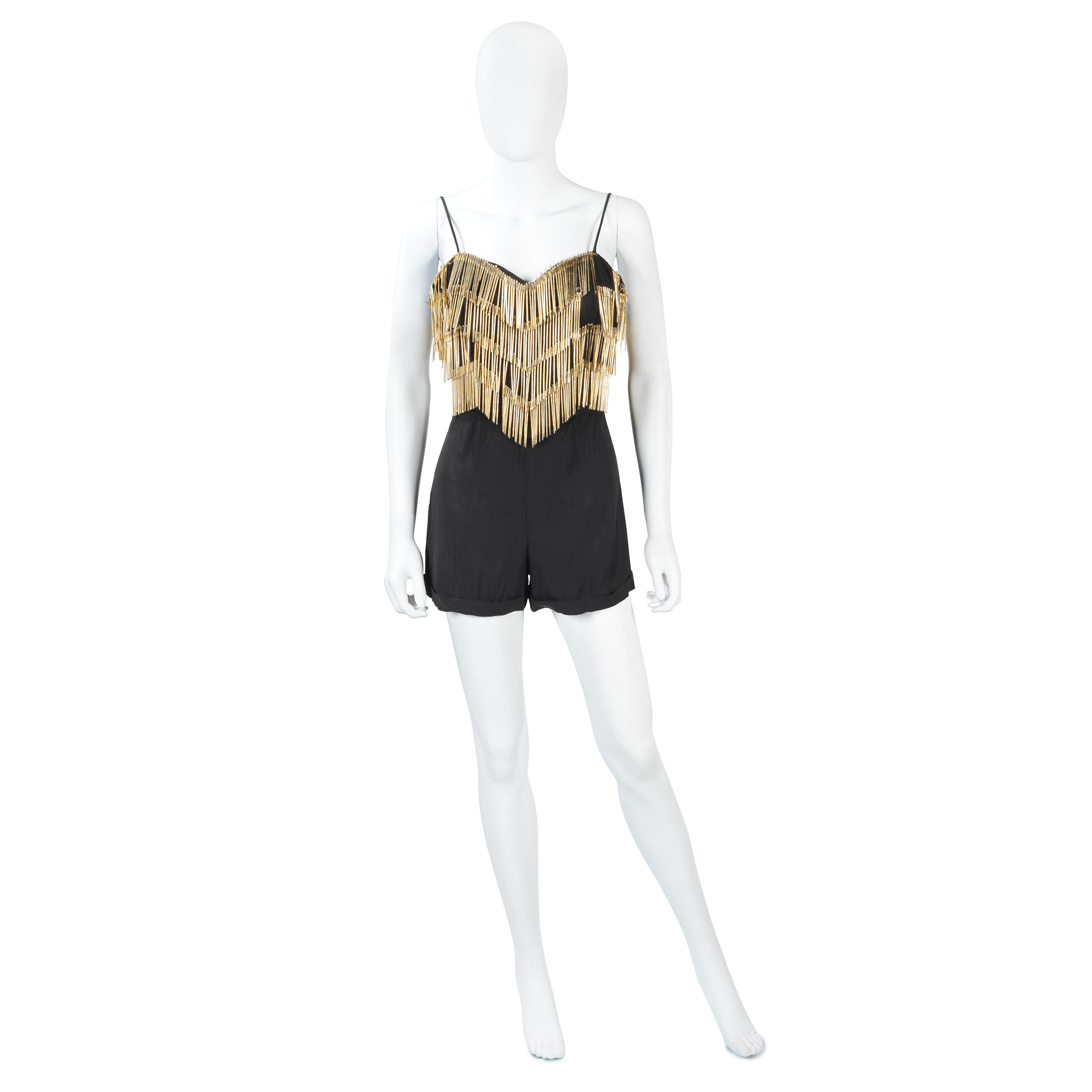 Appraisal: SHINGAI SHONIWA MOSCHINO A Stage-Worn Moschino Couture 'Golden Needle' Playsuit