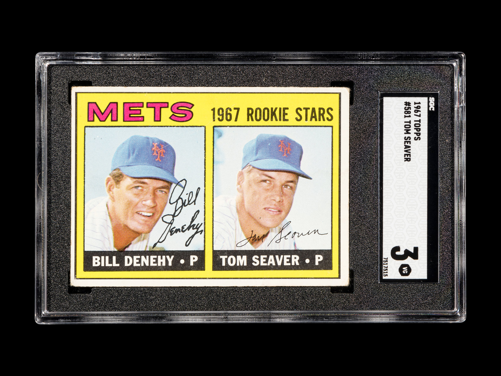 Appraisal: A Group of Tom Seaver Topps Baseball Cards Including Rookie