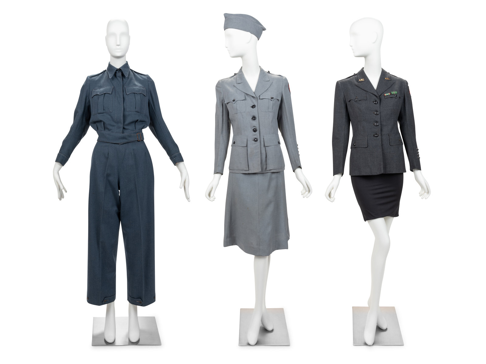 Appraisal: Three WWII Women's Uniforms American Red Cross - This lot