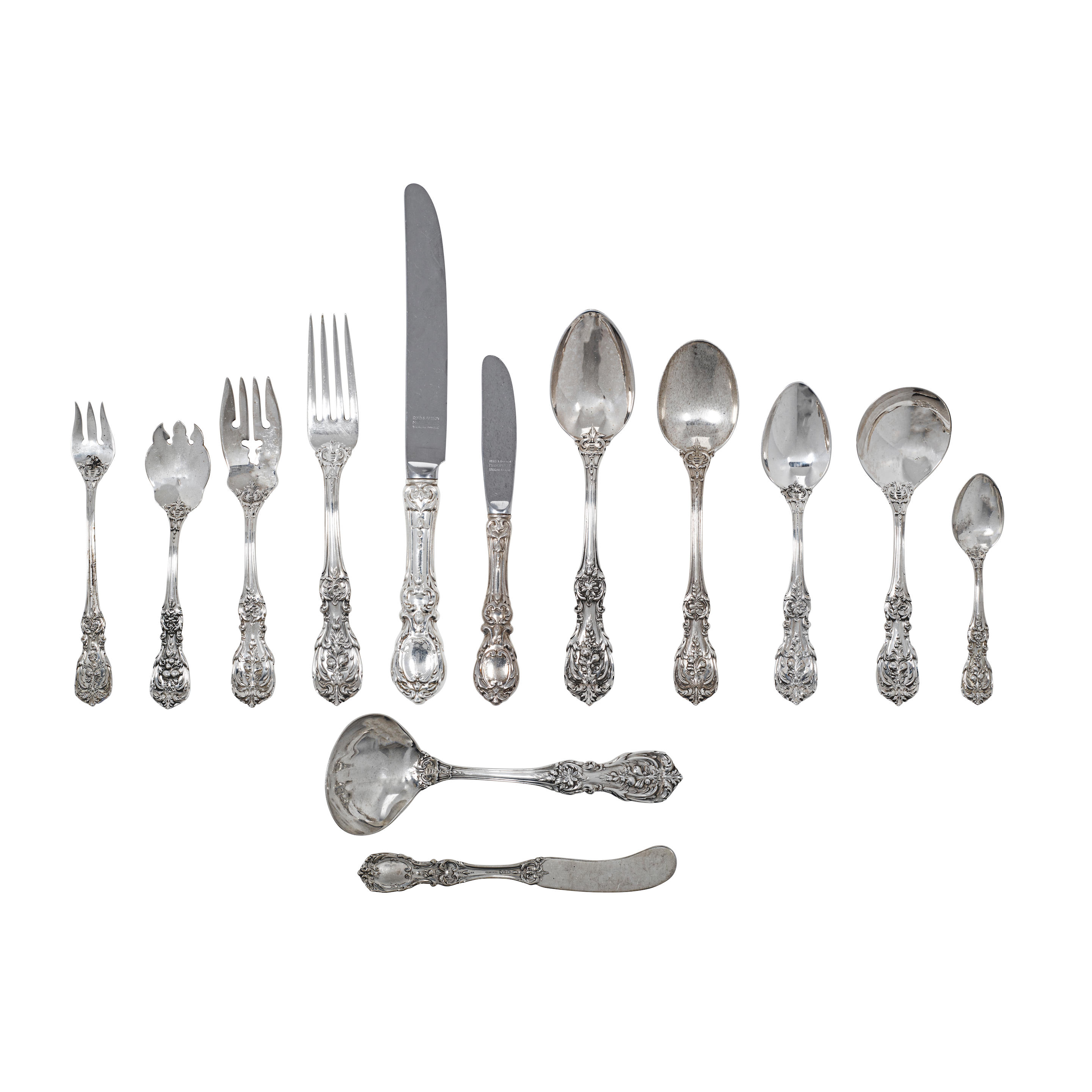 Appraisal: AN AMERICAN STERLING SILVER FLATWARE SERVICE FOR TWENTY-FOUR by Reed