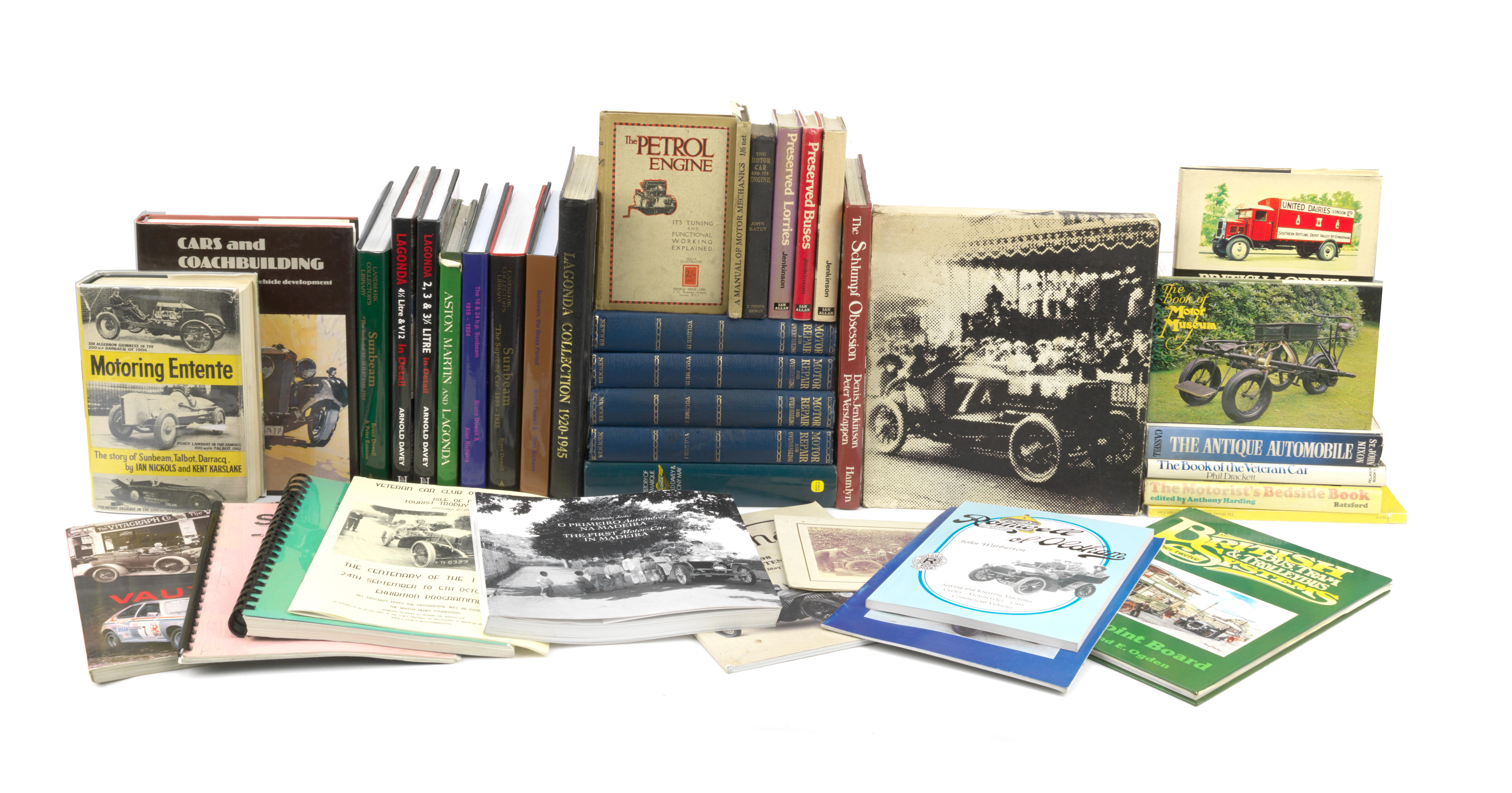 Appraisal: ASSORTED MOTORING BOOKS including 'The Schlump Obsession' by Jenkinson Verstappen