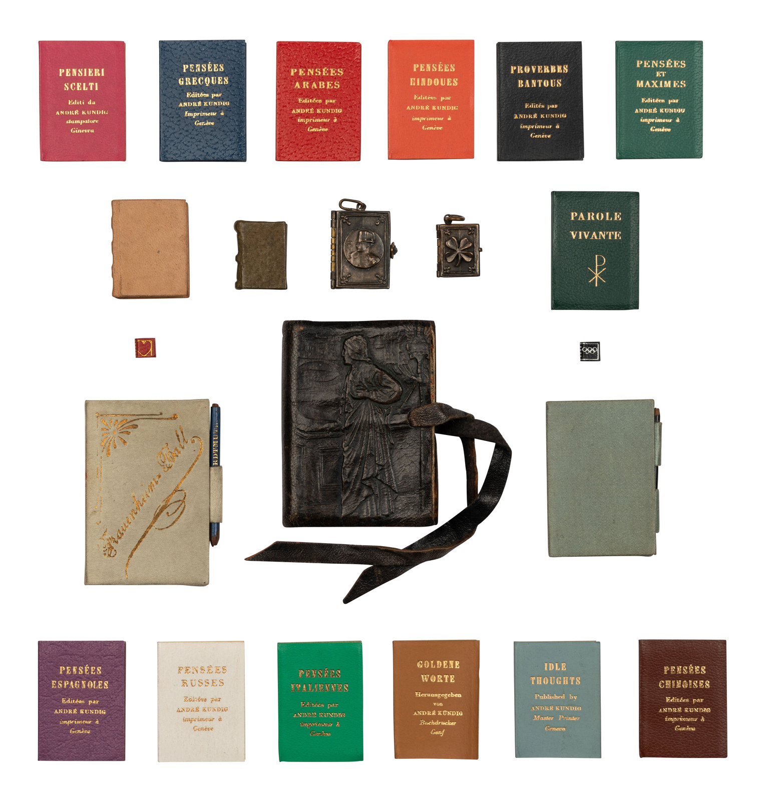 Appraisal: MINIATURE BOOKS A group of works published by European Presses