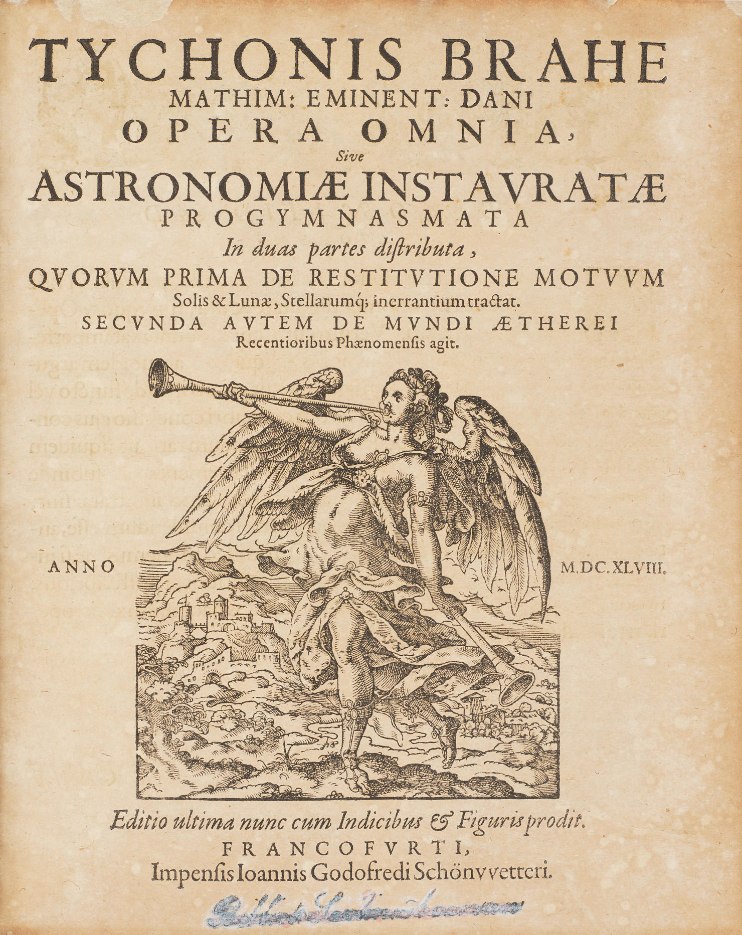 Appraisal: BRAHE TYCHO - Opera Omnia Sive Astronomiae Instauratae Progymnasmata Frankfurt