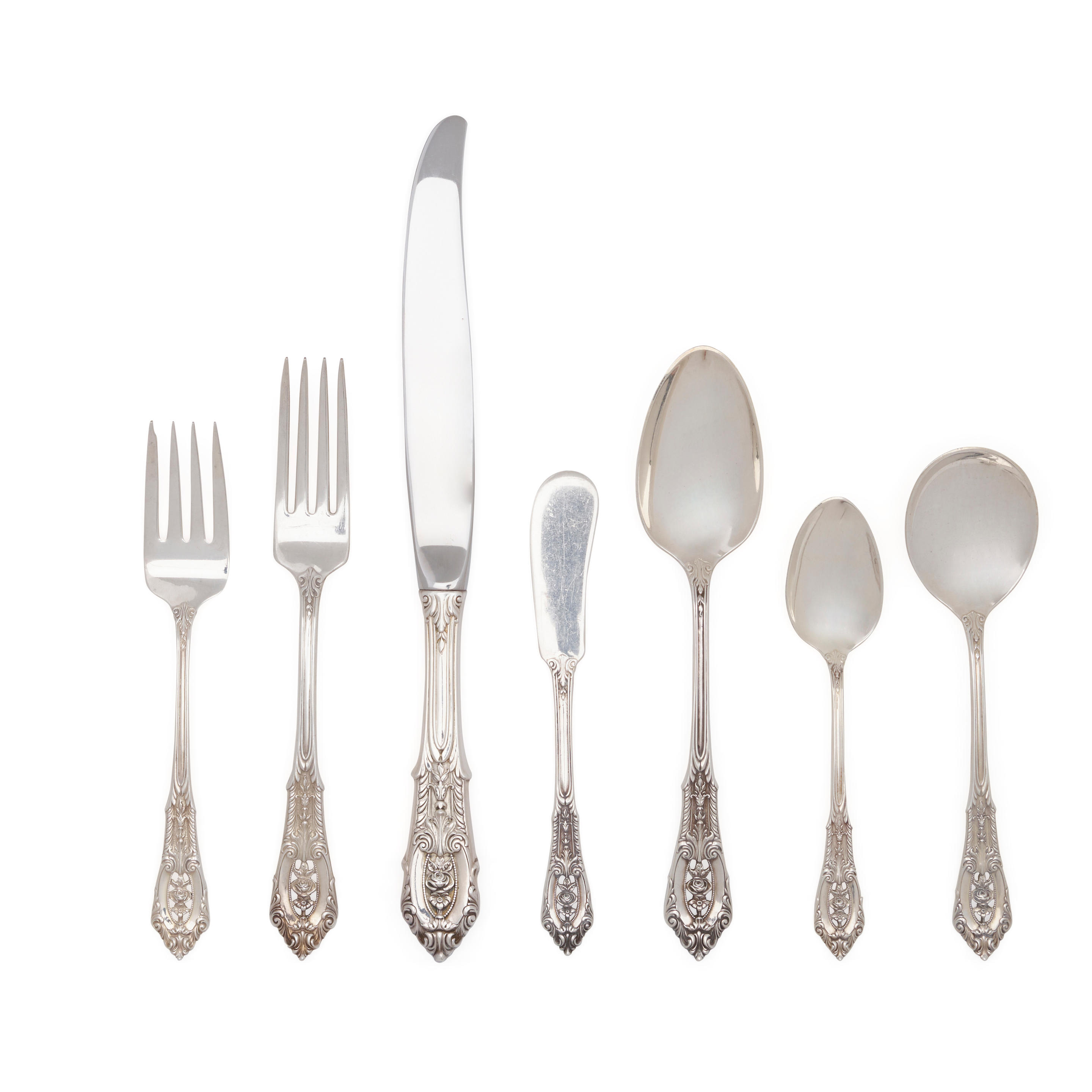 Appraisal: AN AMERICAN STERLING SILVER PARTIAL FLATWARE SERVICE by Wallace Silversmiths