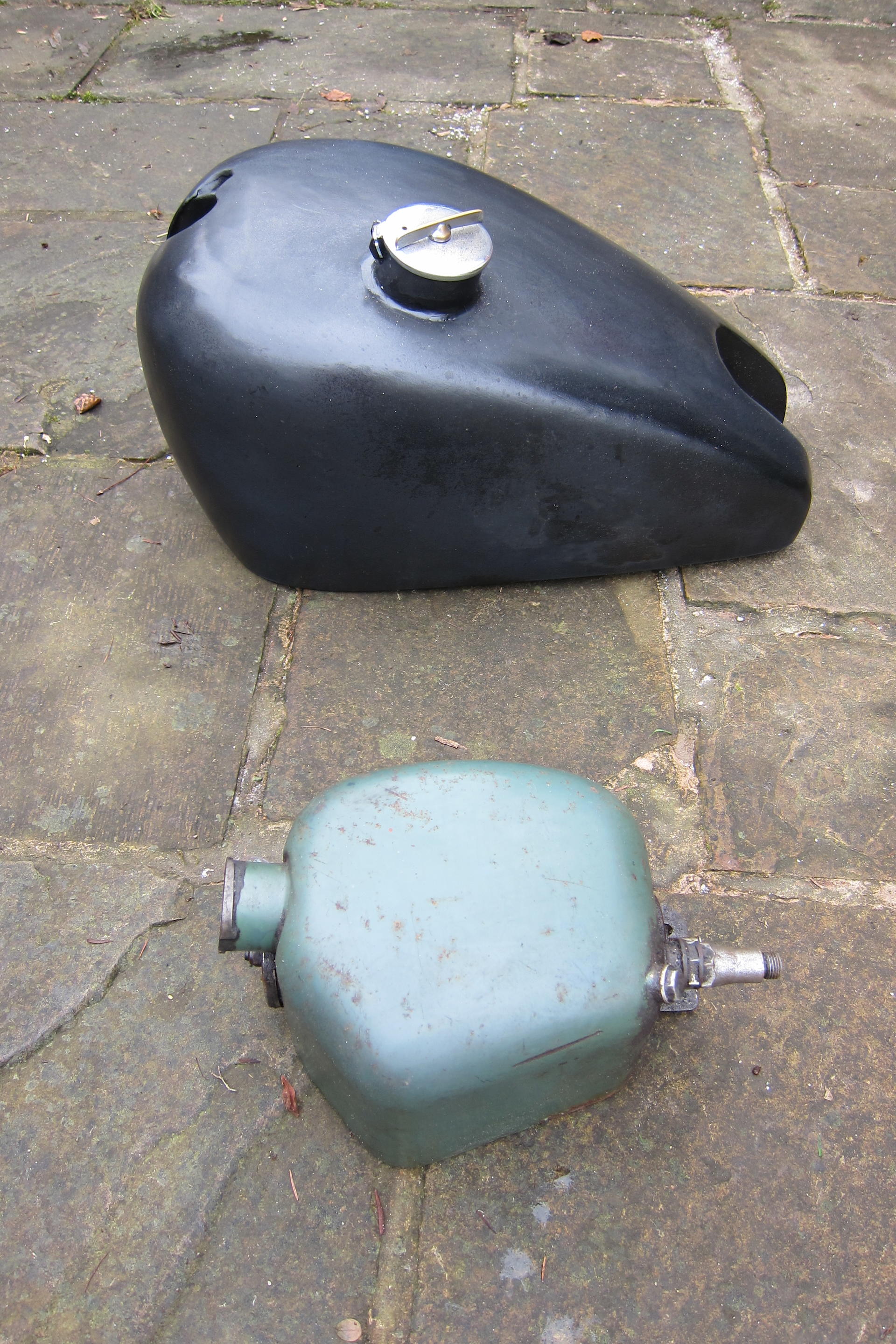 Appraisal: A VELOCETTE PETROL TANK believed possibly to be suitable for