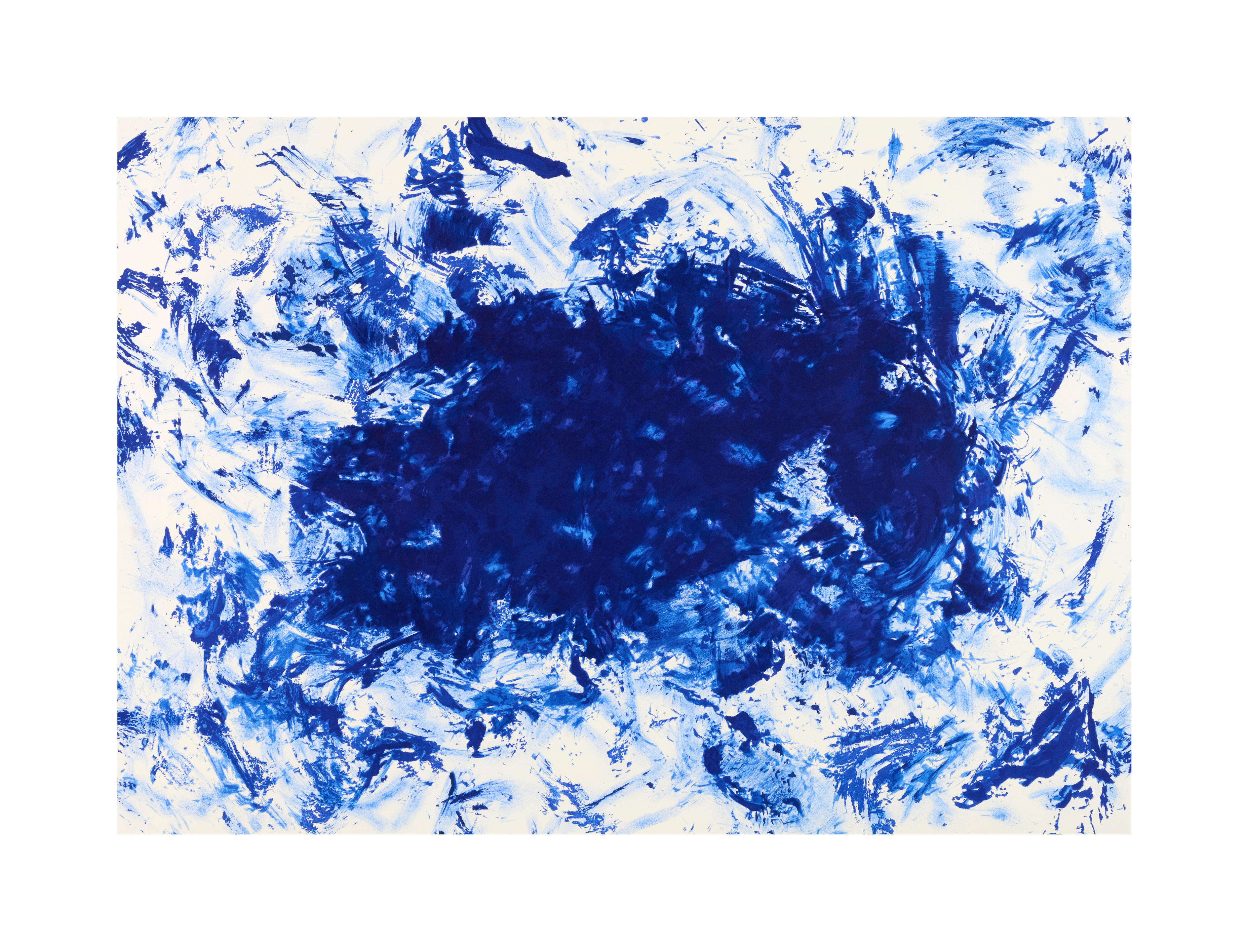 Appraisal: D'APRES YVES KLEIN - Anthropom trie ANT Lithographie sur v