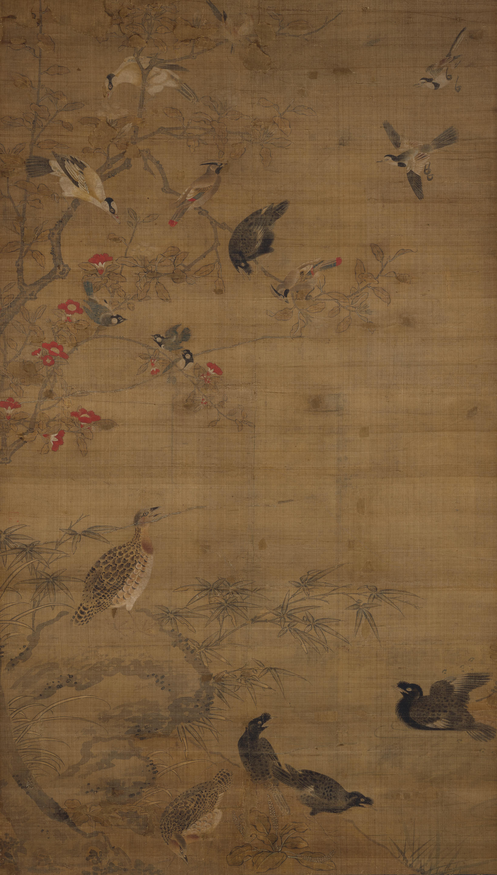 Appraisal: ANONYMOUS TH TH CENTURY Birds in a Tree Joseon dynasty