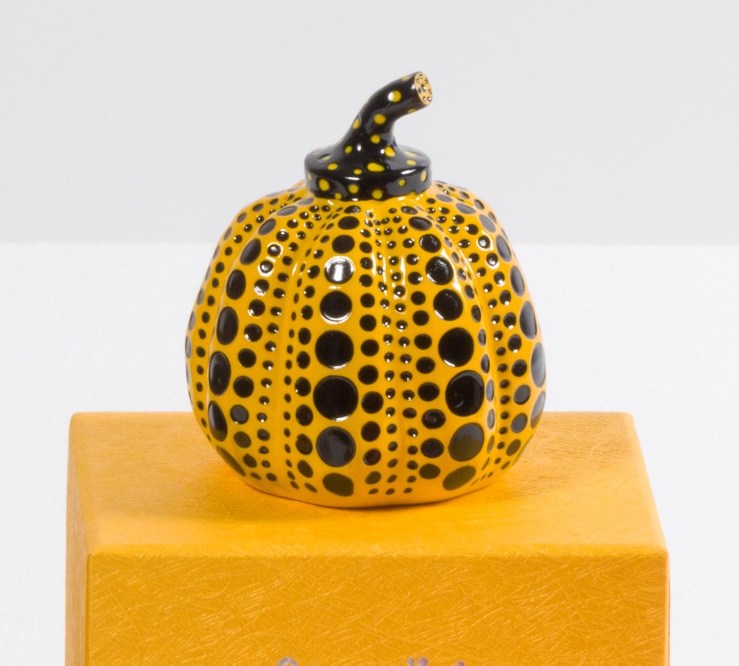 Appraisal: YAYOI KUSAMA BORN Pumpkin Yellow Sculpture en r sine Copyright