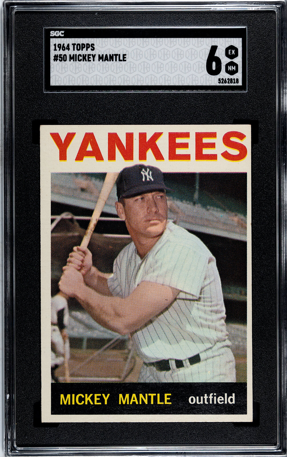 Appraisal: A Topps Mickey Mantle Baseball Card No SGC EX NM