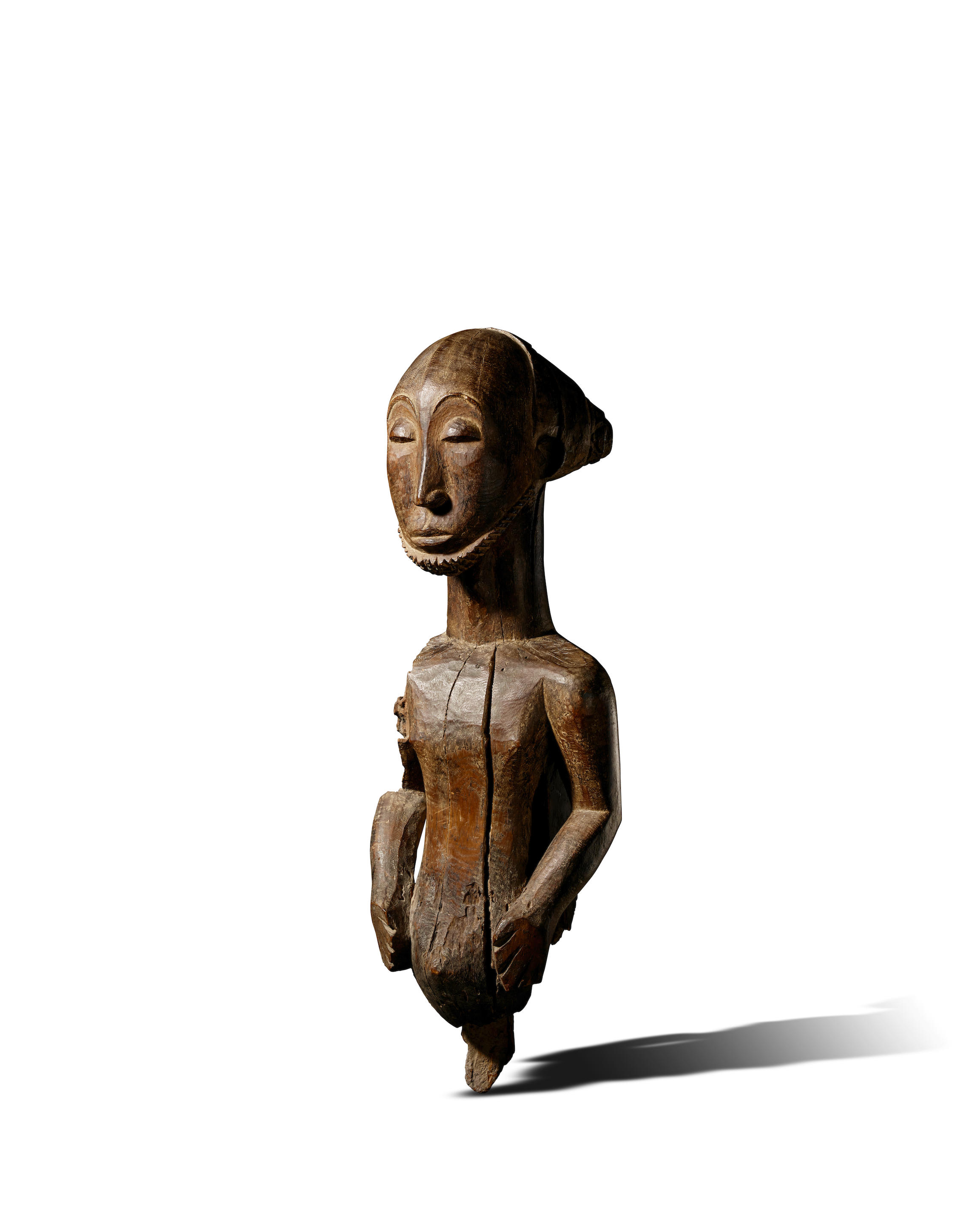 Appraisal: HEMBA MALE FIGURE DEMOCRATIC REPUBLIC OF THE CONGO singiti Wood