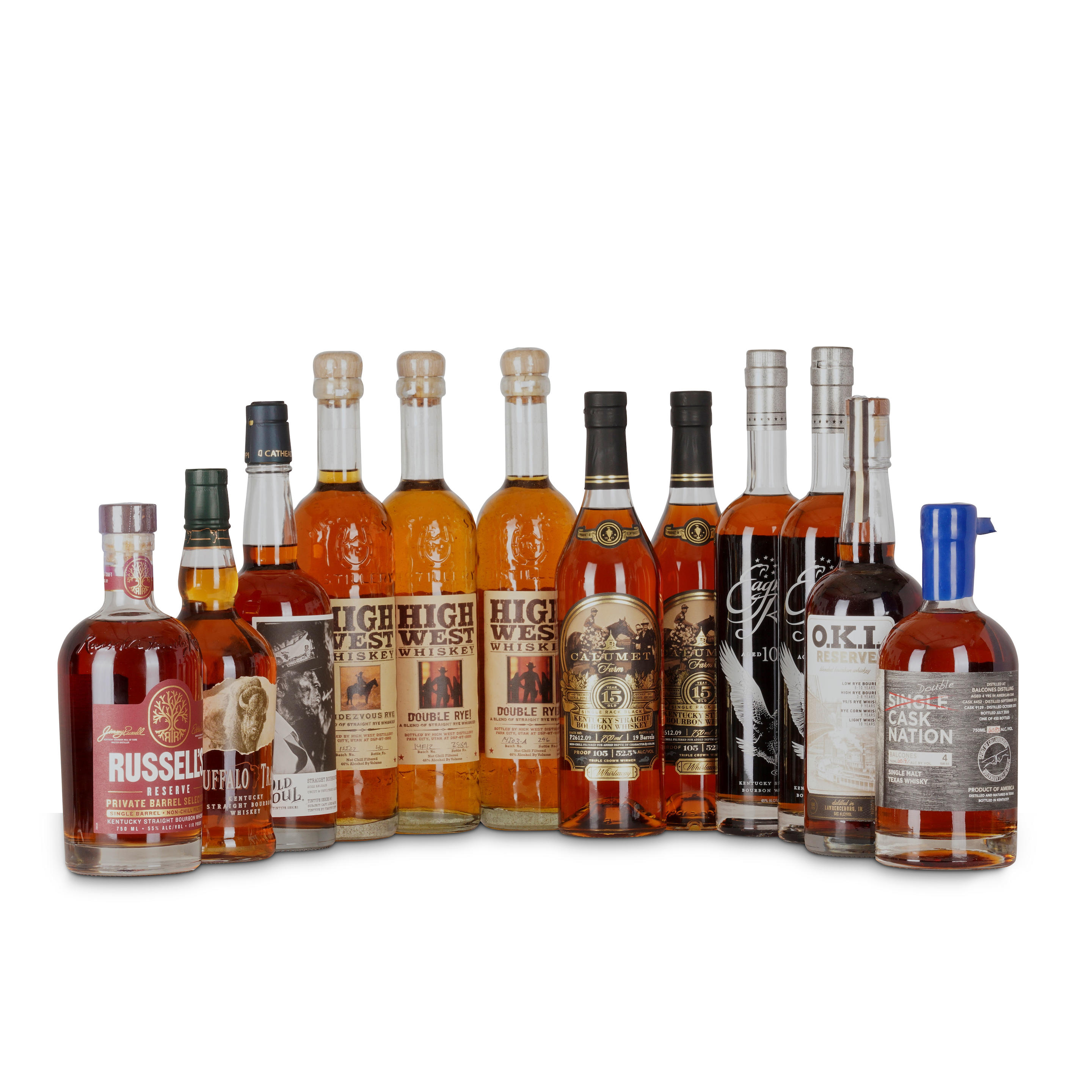 Appraisal: MIXED AMERICAN WHISKEY ML BOTTLES Mixed American Whiskey ml bottles