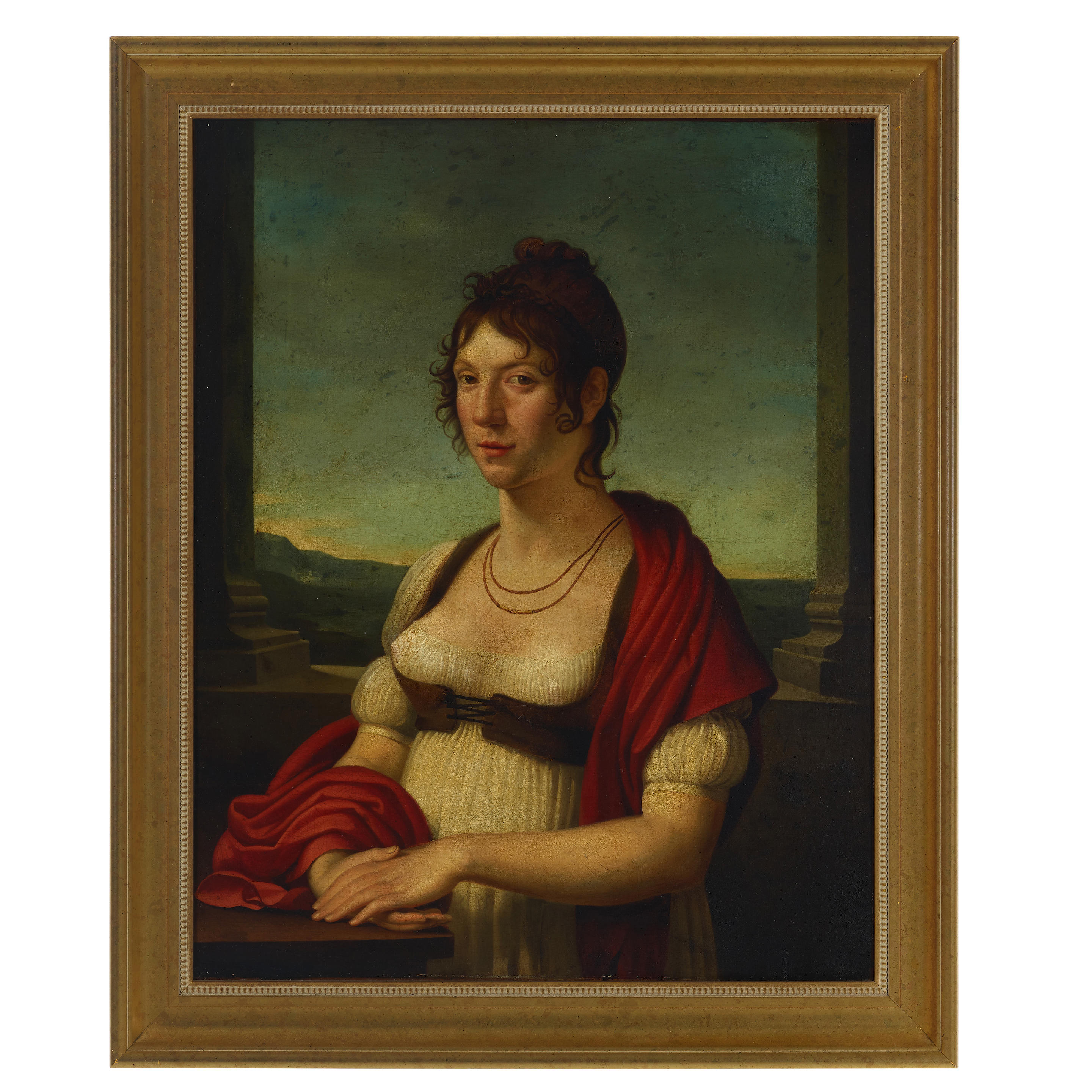 Appraisal: ITALIAN SCHOOL TH CENTURY A portrait of a lady before