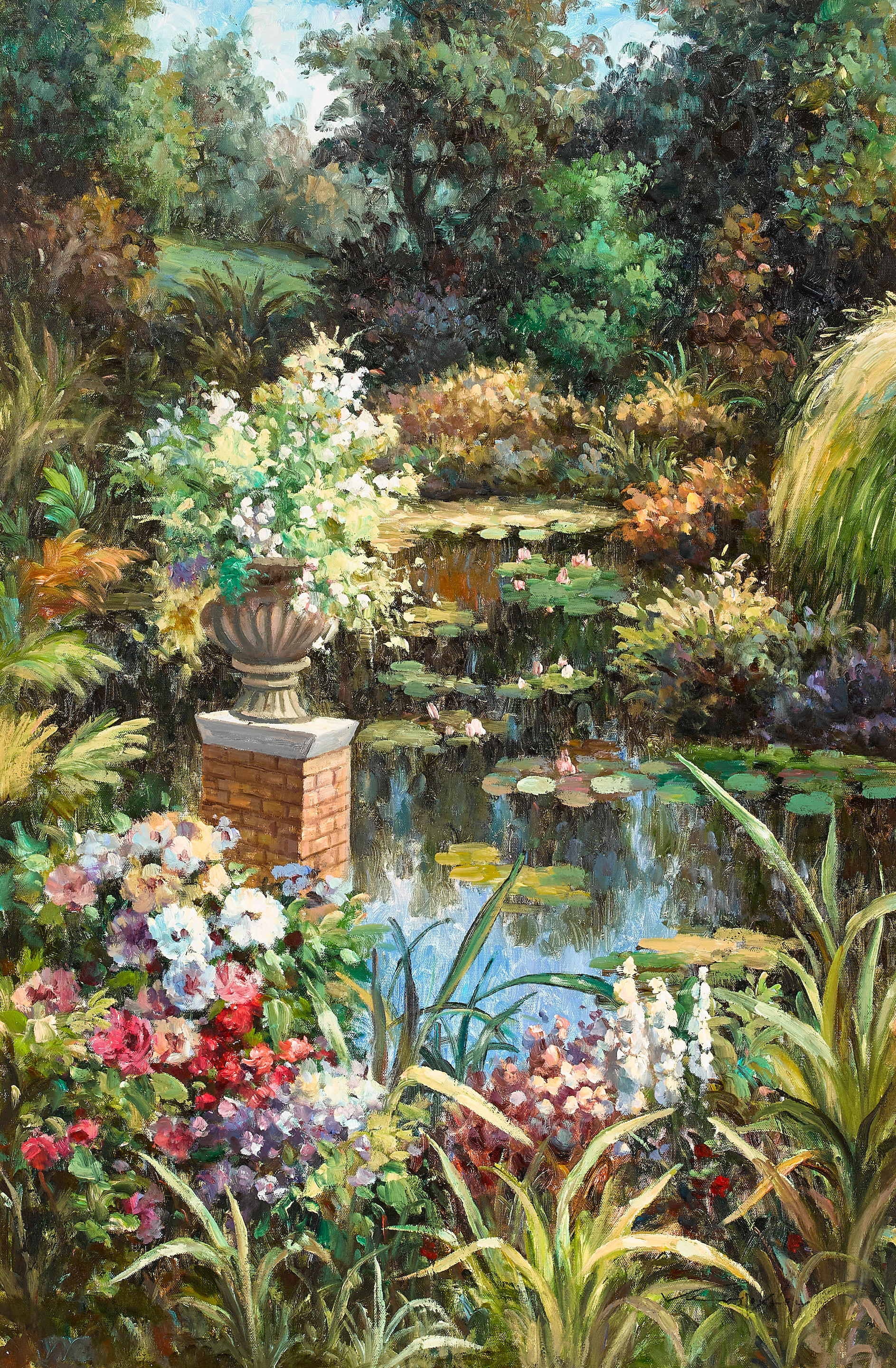 Appraisal: VERA OXLEY BORN Garden Landscape signed 'Vera Oxley' lower right