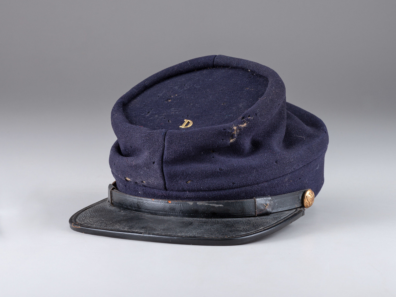 Appraisal: CIVIL WAR Private-purchase kepi and painted tintype identified to Henry