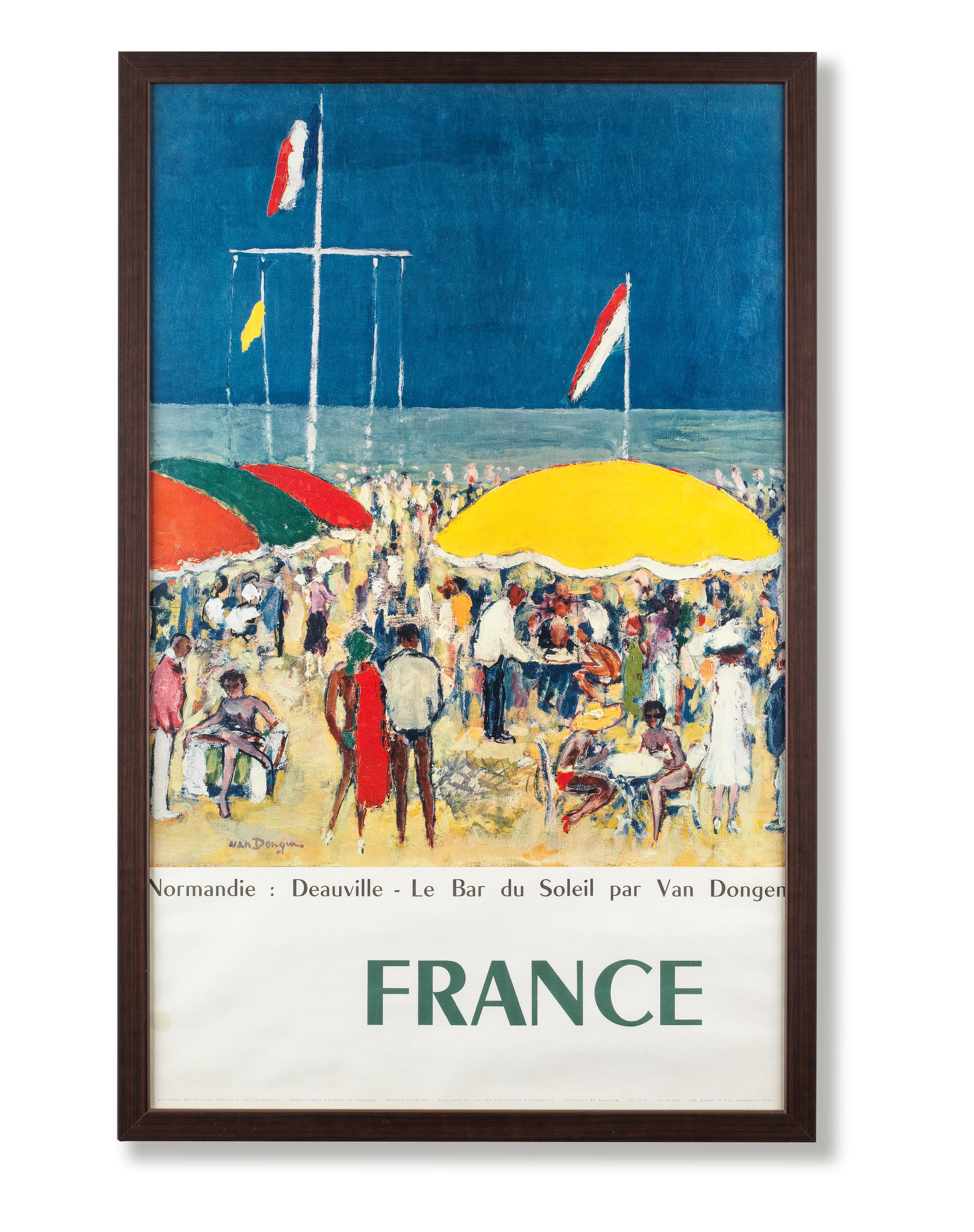 Appraisal: KEES VAN DONGEN - FRANCE Deauville Offset lithographic poster in