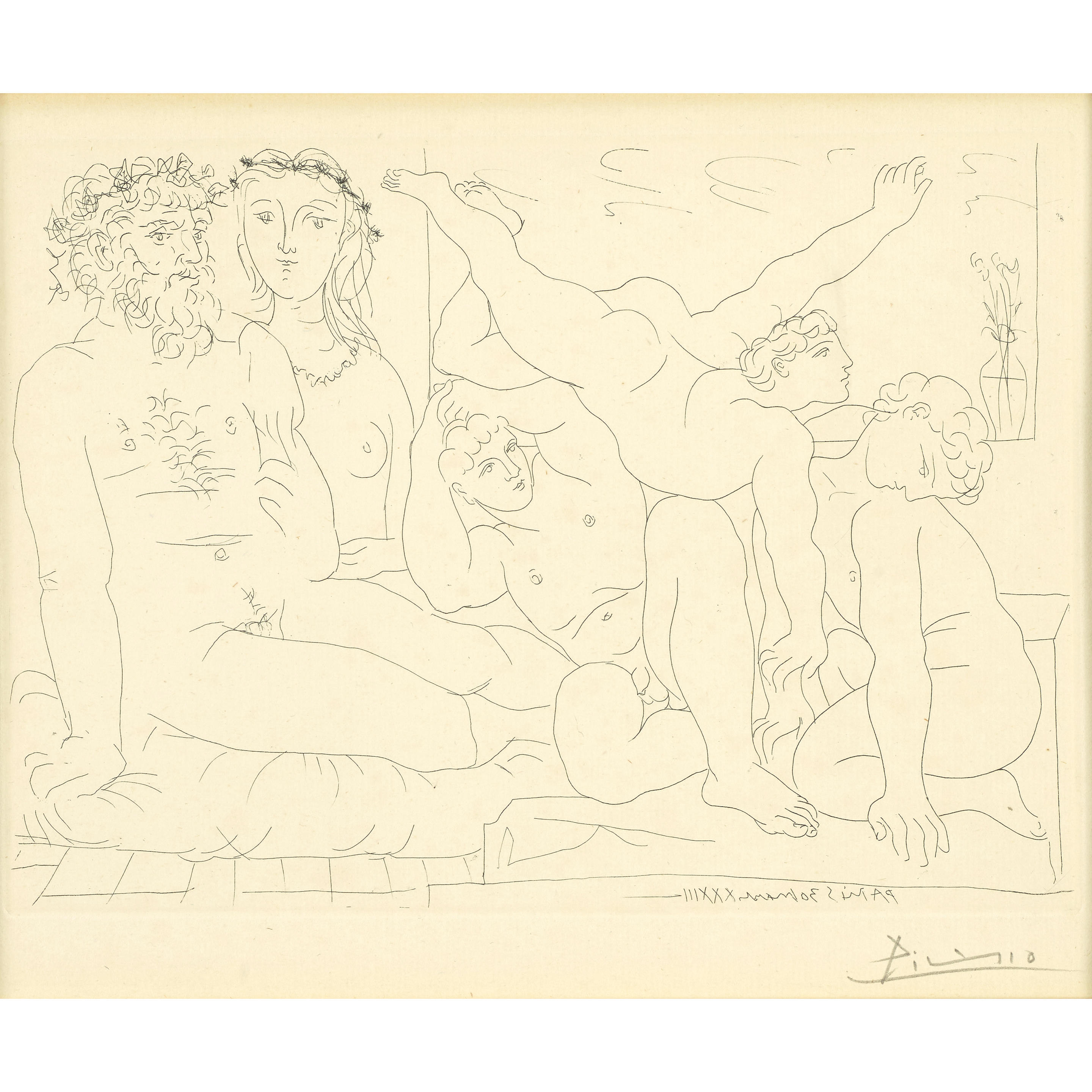 Appraisal: PABLO PICASSO - Famille de saltimbanques from La suite Vollard