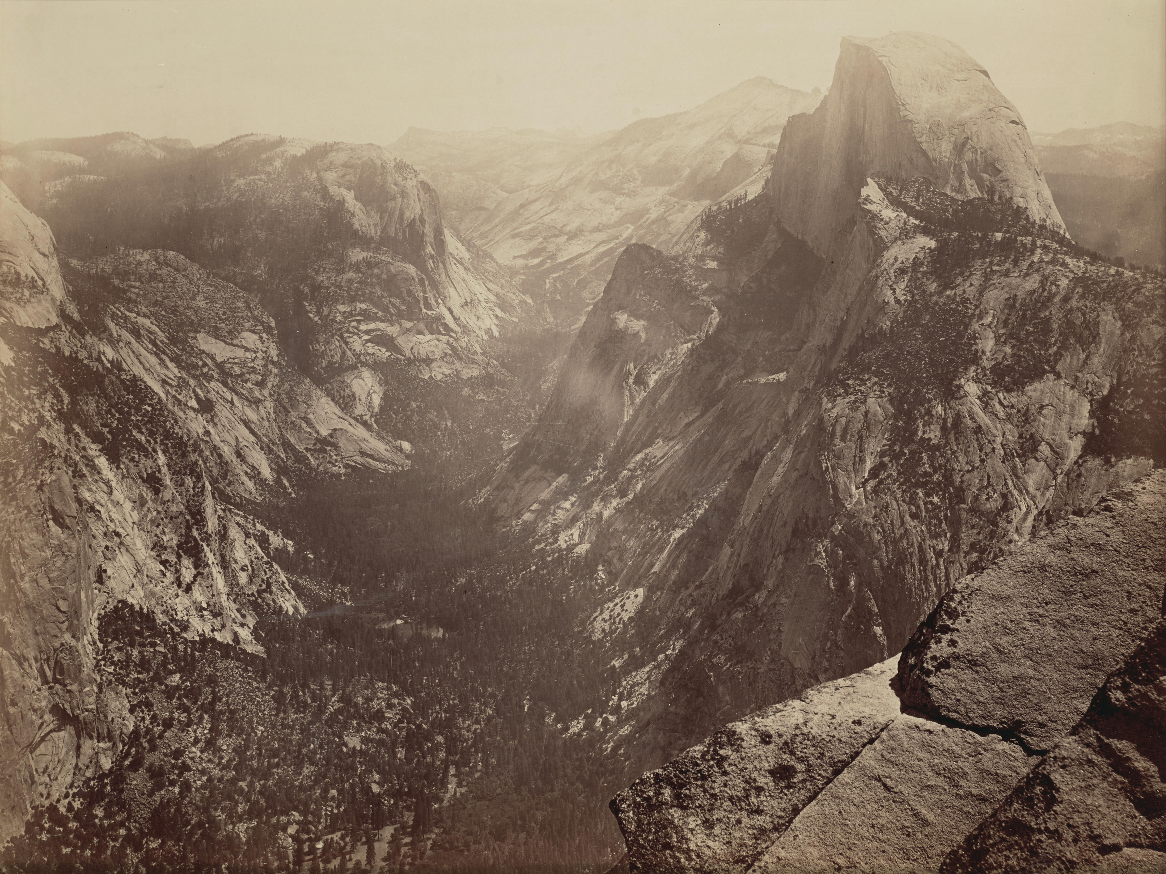 Appraisal: CARLETON E WATKINS - Half Dome from Glacier Point Yosemite