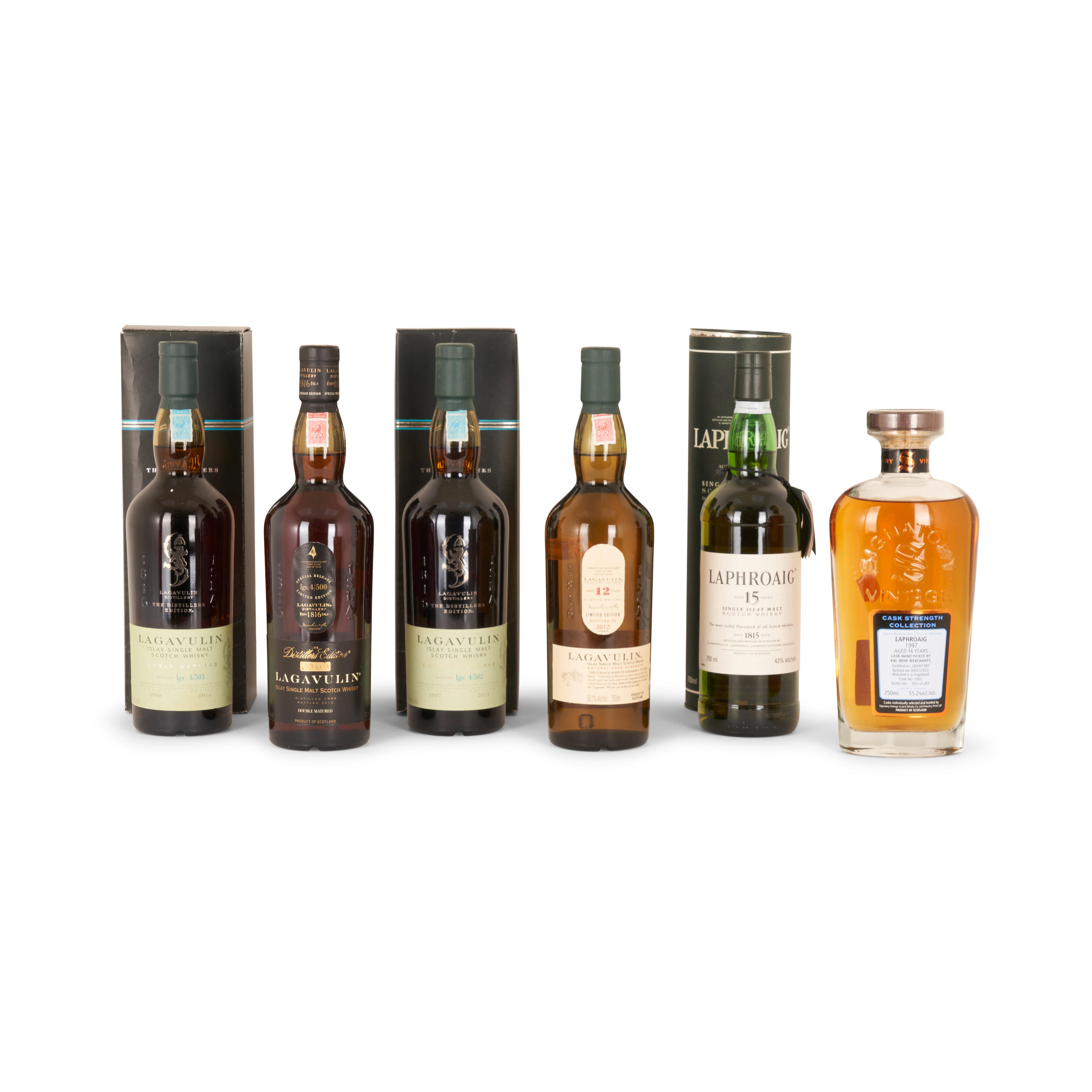 Appraisal: MIXED ISLAY SCOTCH ML BOTTLES Mixed Islay Scotch ml bottles