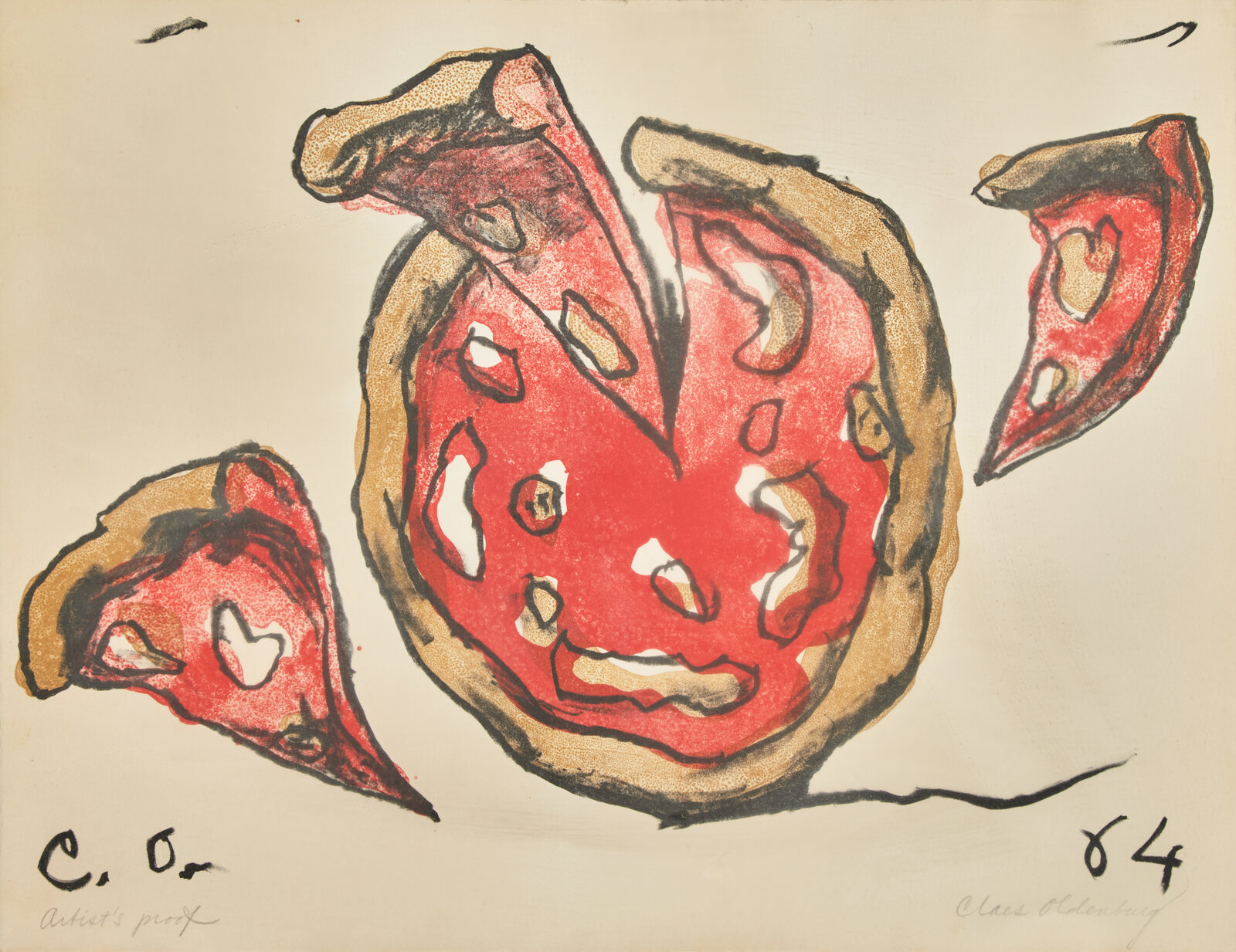 Appraisal: Claes Oldenburg American - Flying Pizza from New York Ten