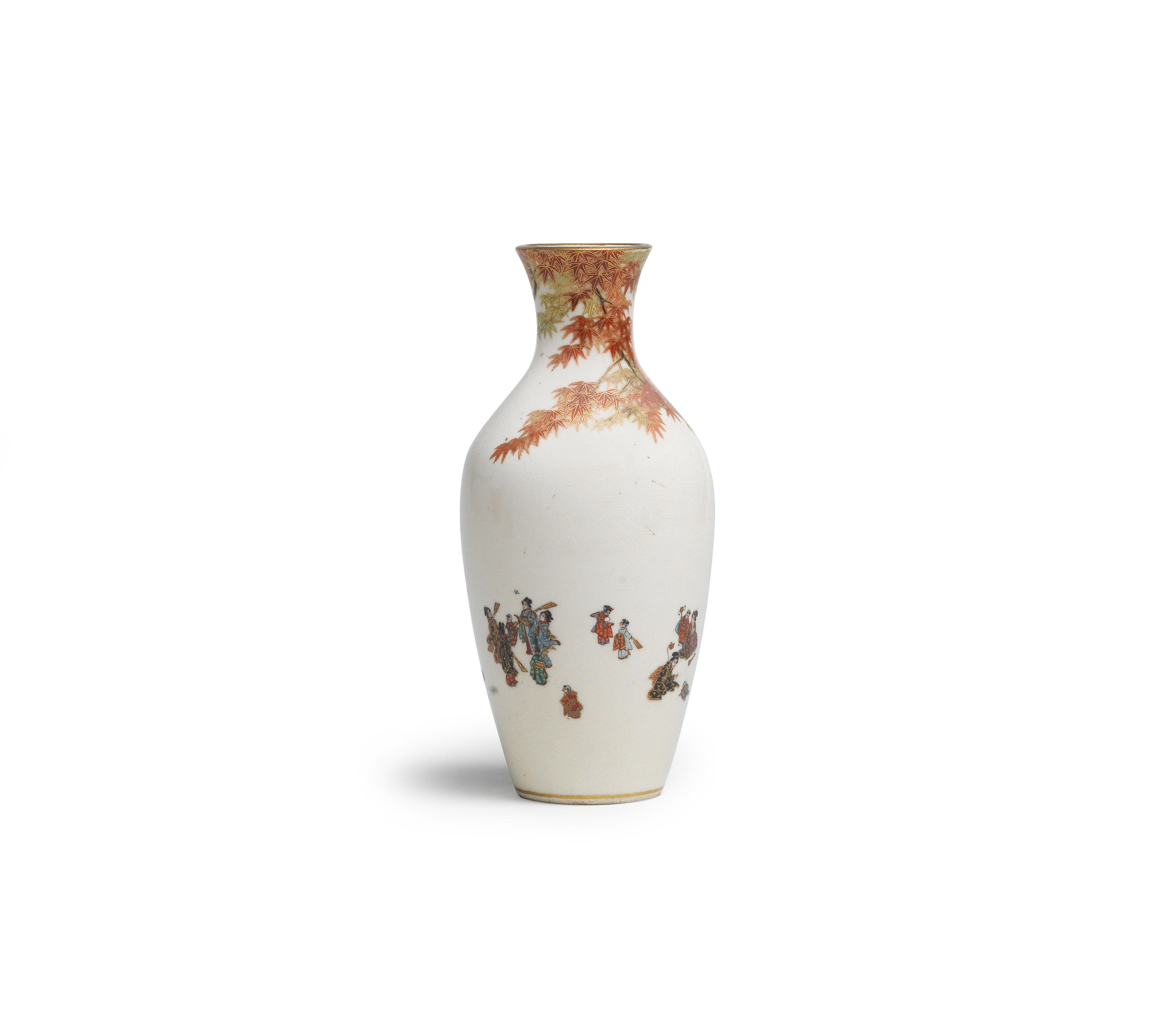 Appraisal: YABU MEIZAN - OF OSAKA A Satsuma Ovoid Vase Meiji