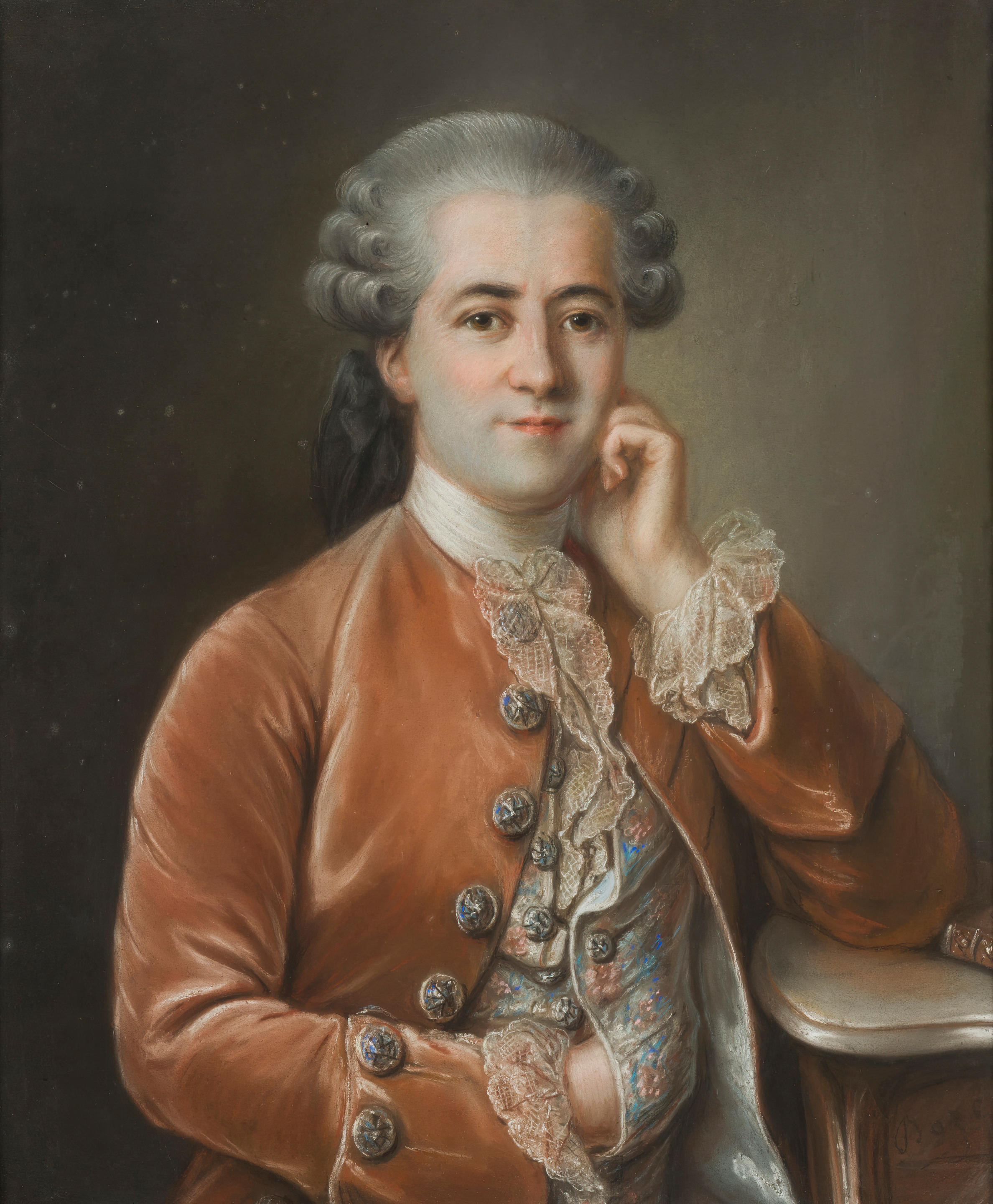 Appraisal: ATTRIBUE A JOSEPH BOZE - Portrait de Jean du Barry