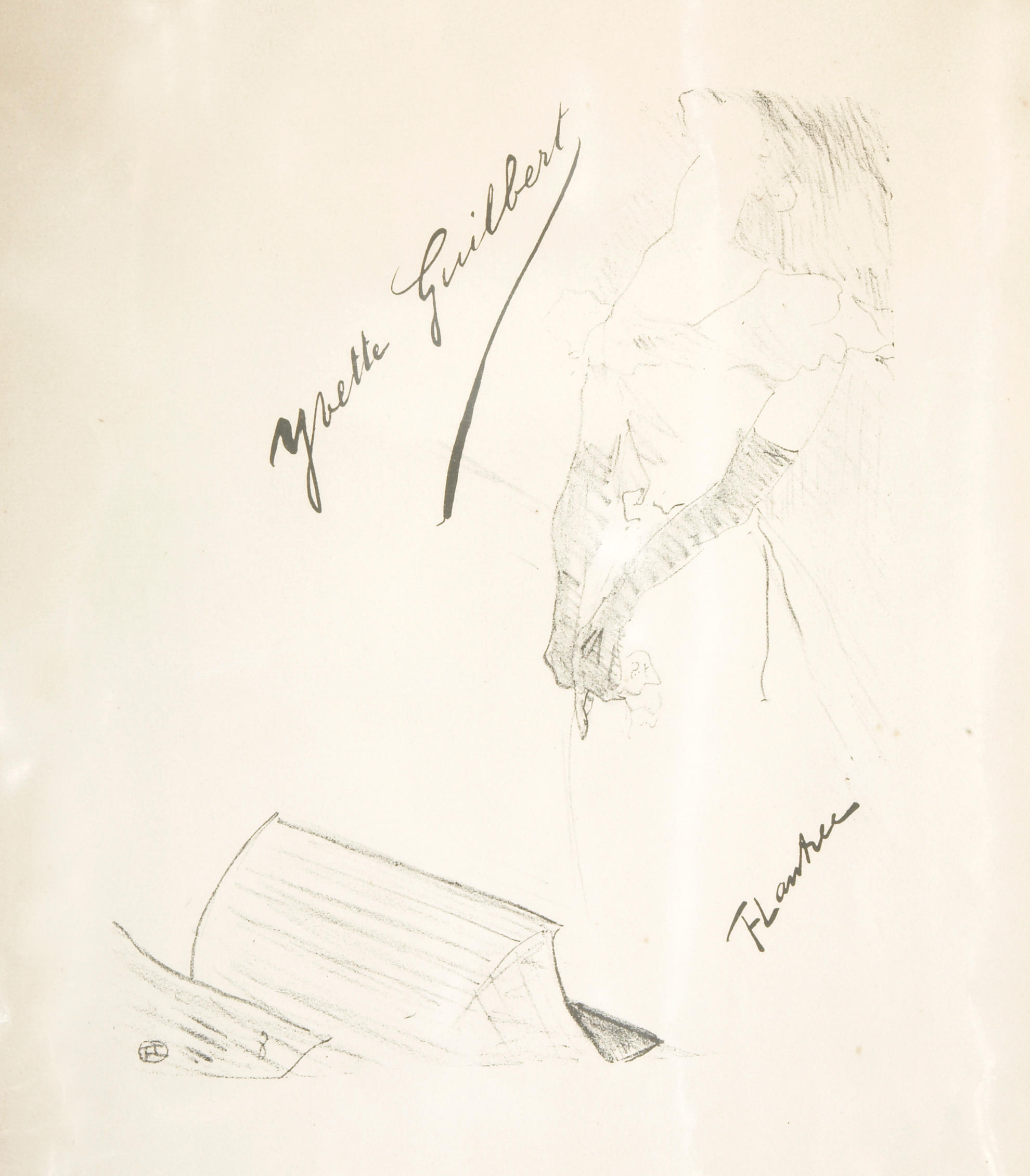 Appraisal: HENRI DE TOULOUSE-LAUTREC FRENCH - Frontispiece pour Yvette Guilbert W